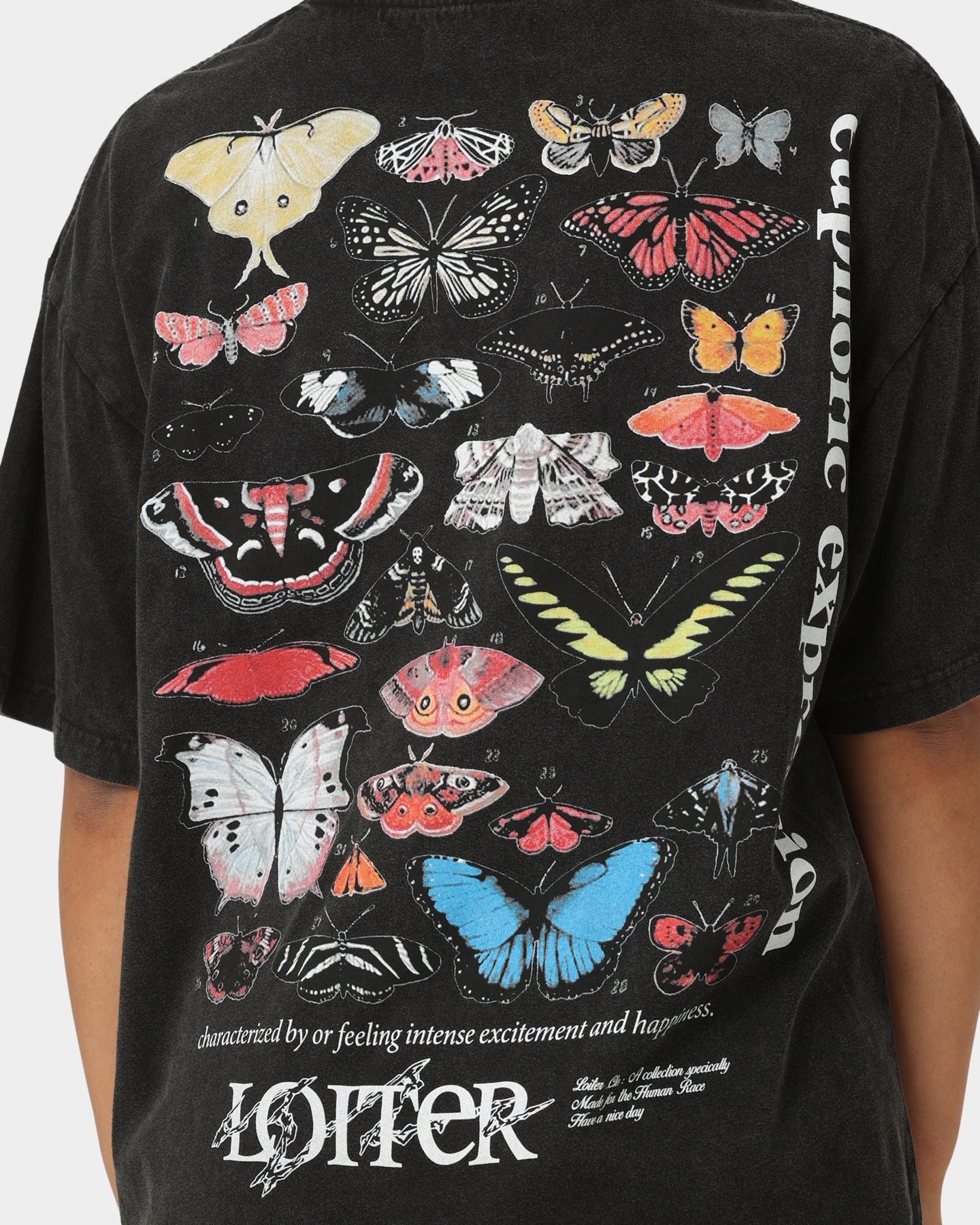 Loiter Euphoria Vintage T-Shirt Vintage Black Style001