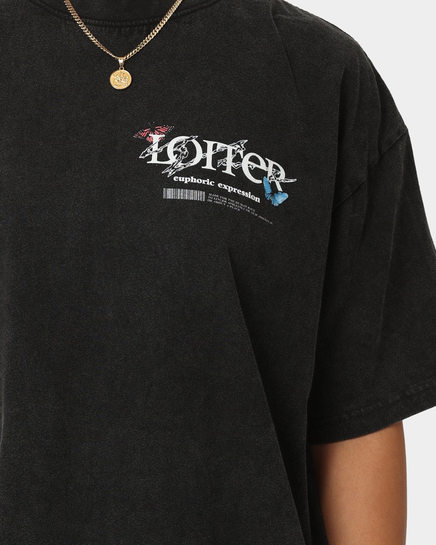 Loiter Euphoria Vintage T-Shirt Vintage Black Style001