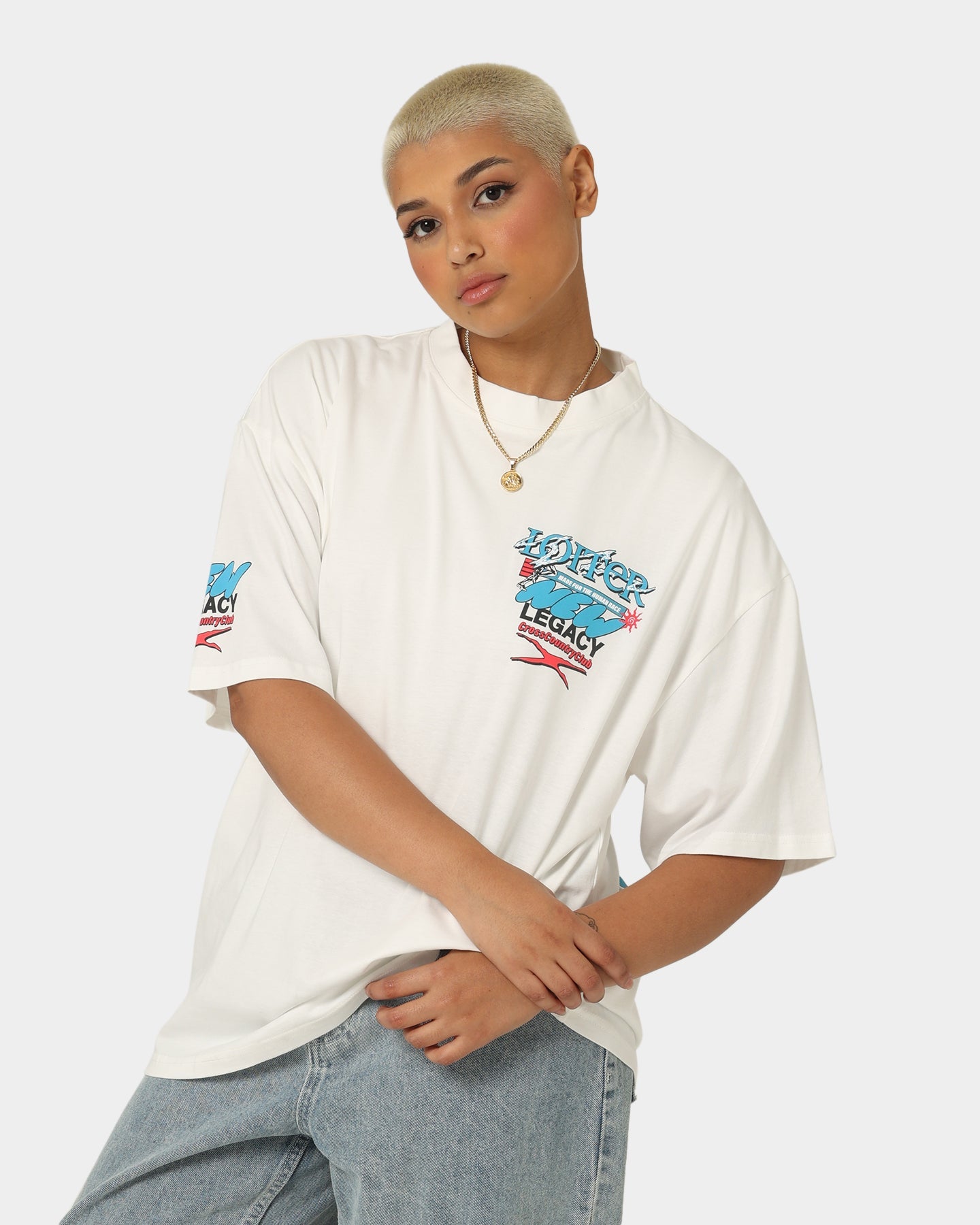 Loiter New Legacy Vintage T-Shirt Off White Style001