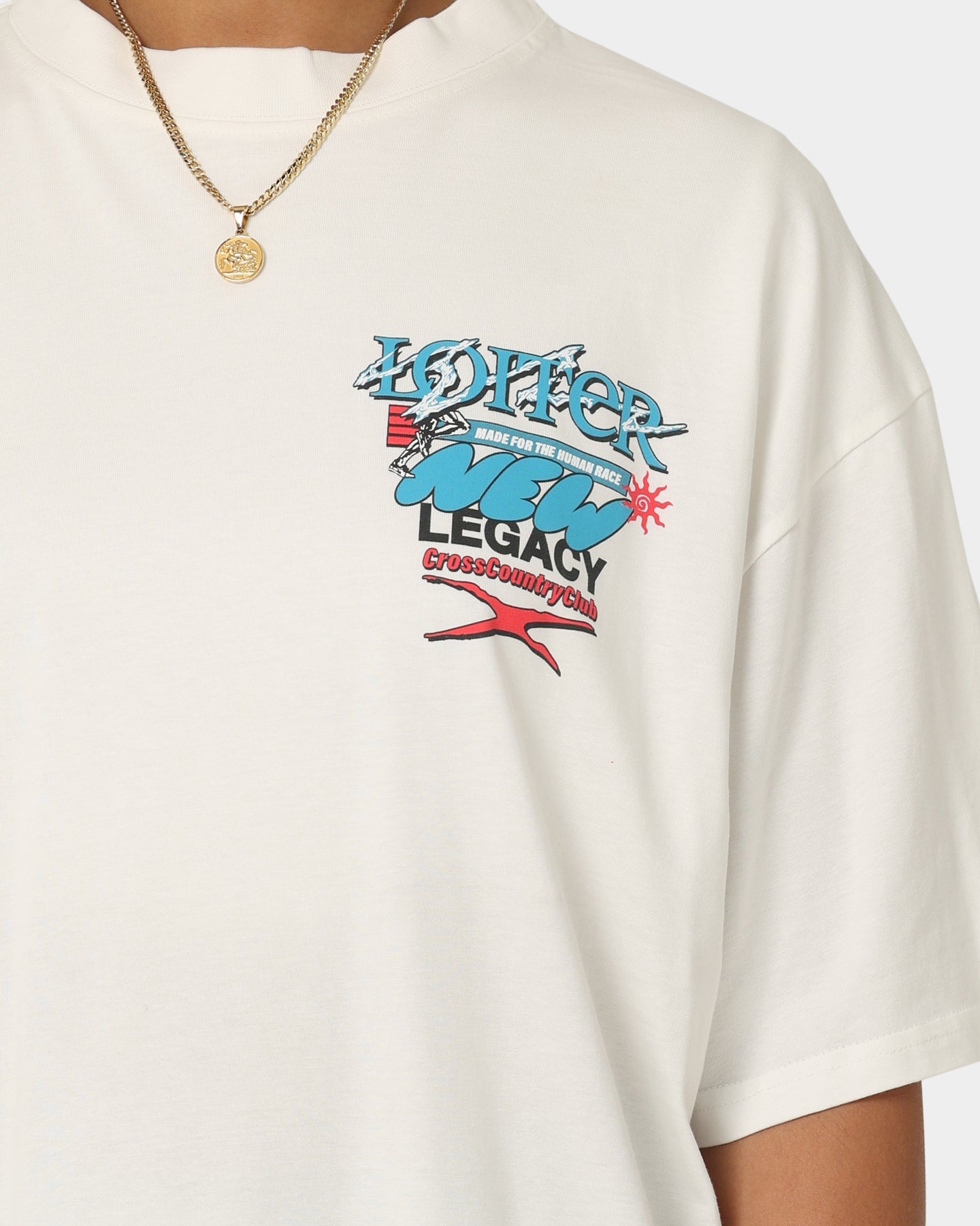 Loiter New Legacy Vintage T-Shirt Off White Style001