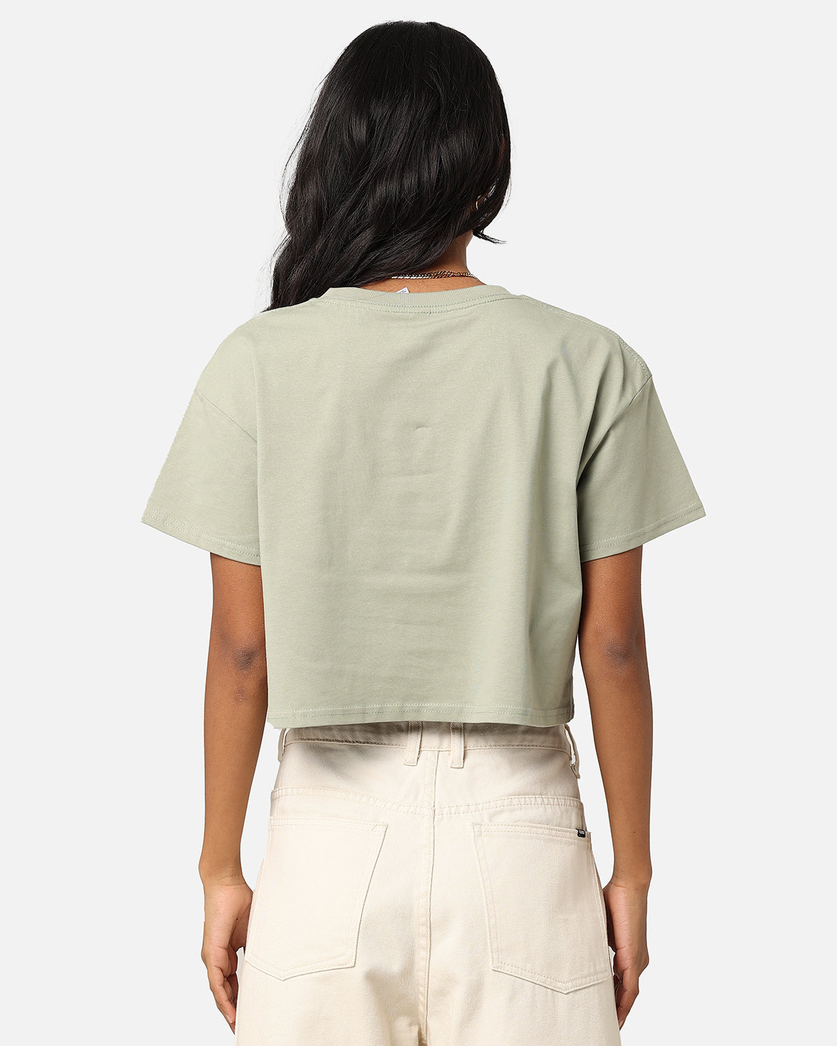 AS Colour Women's Crop T-Shirt Pistachio