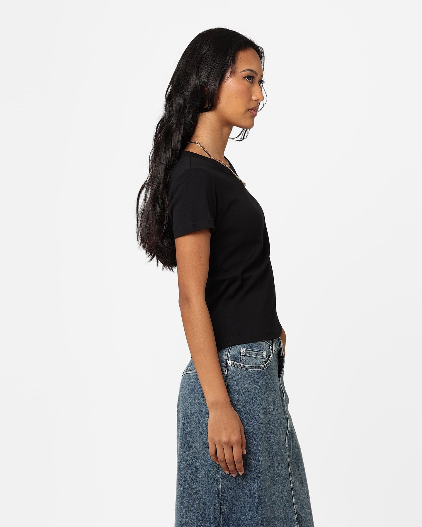 AS Colour Women's Organic Rib T-Shirt Black