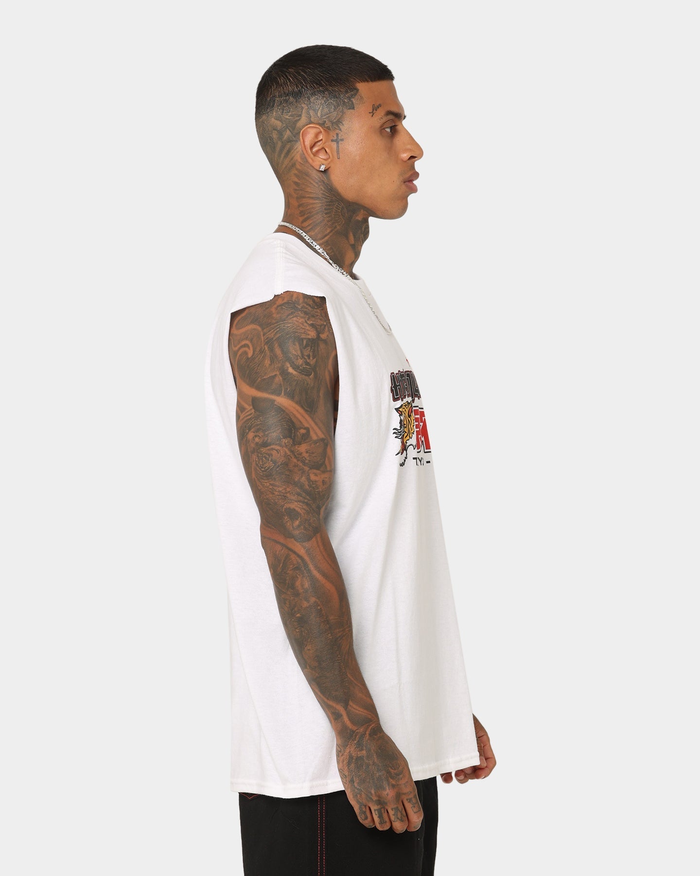 Goat Crew Harajuku Muscle T-Shirt White