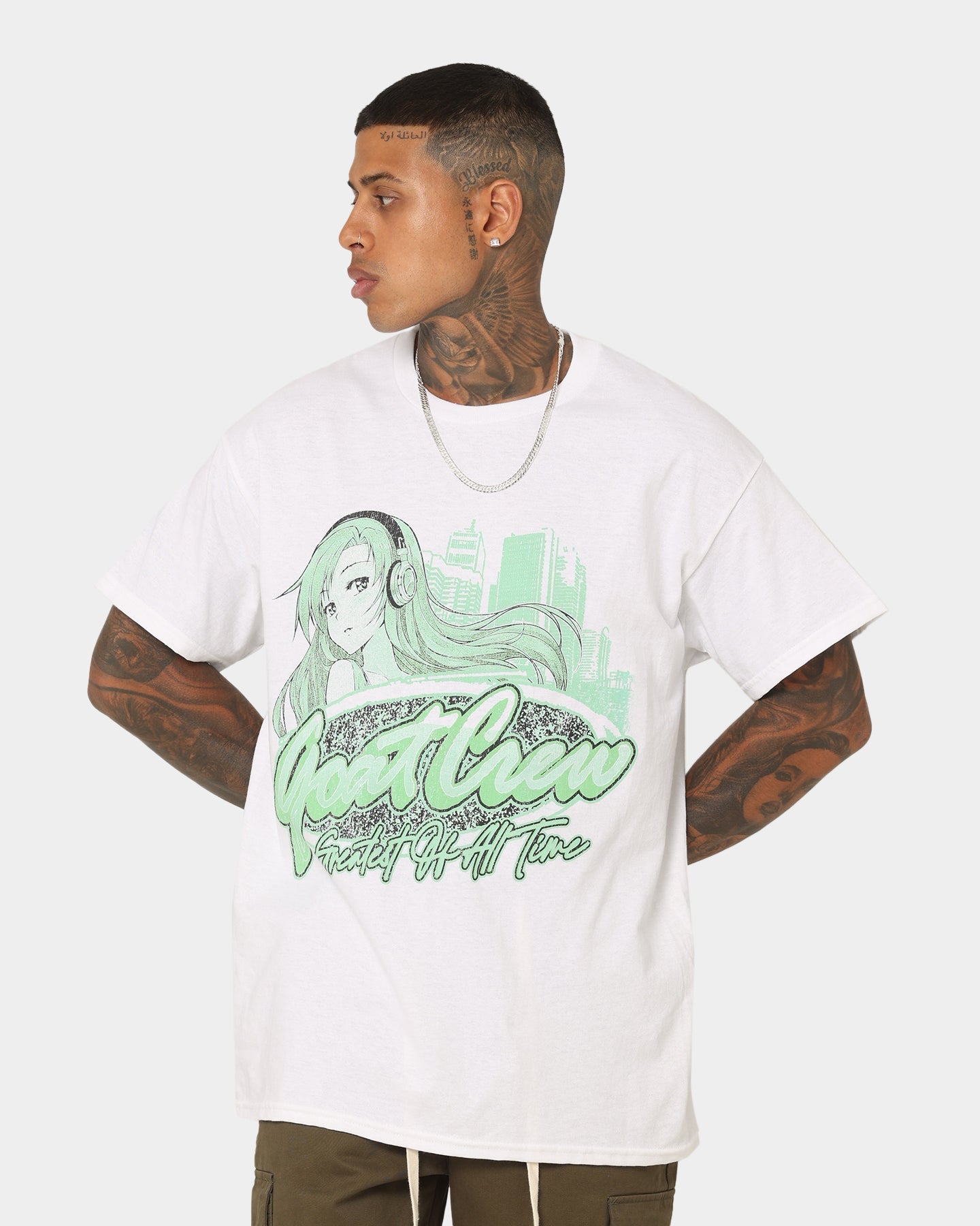 Goat Crew Harajuku Girl T-Shirt White