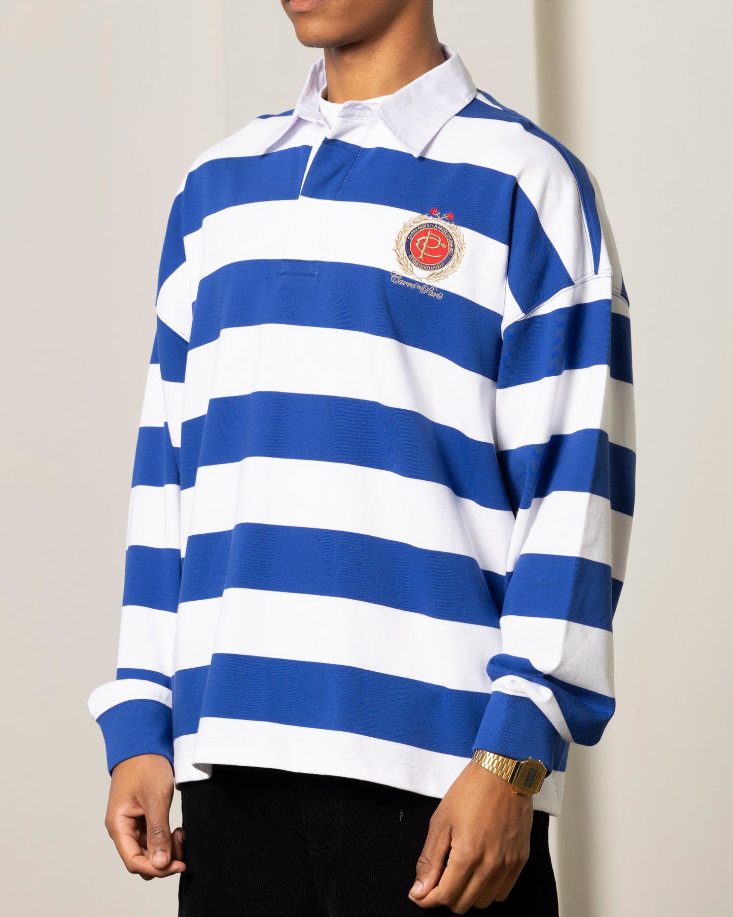 Carre Offside Rugby Polo Shirt Navy/White