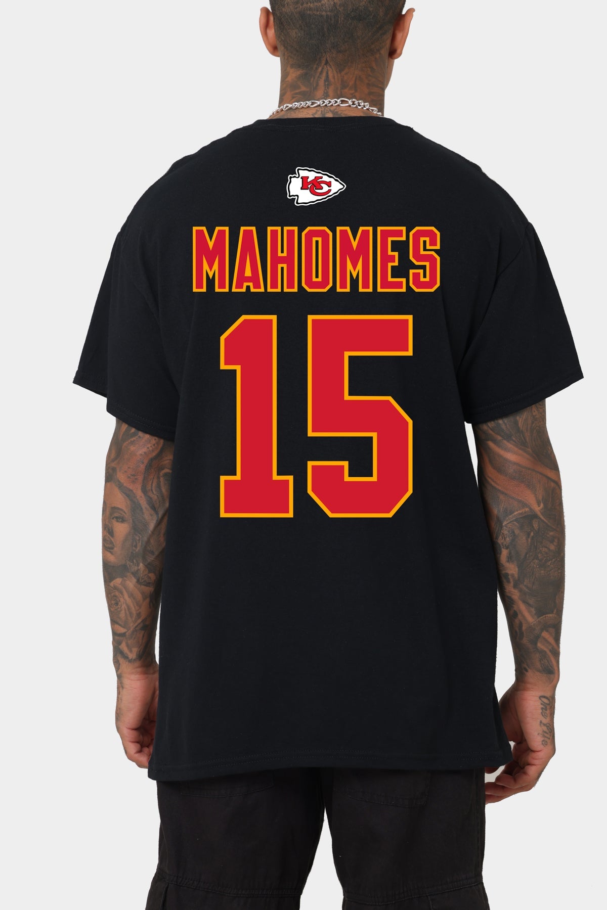Majestic Athletic Patrick Mahomes Kansas City Chiefs #15 T-Shirt Black