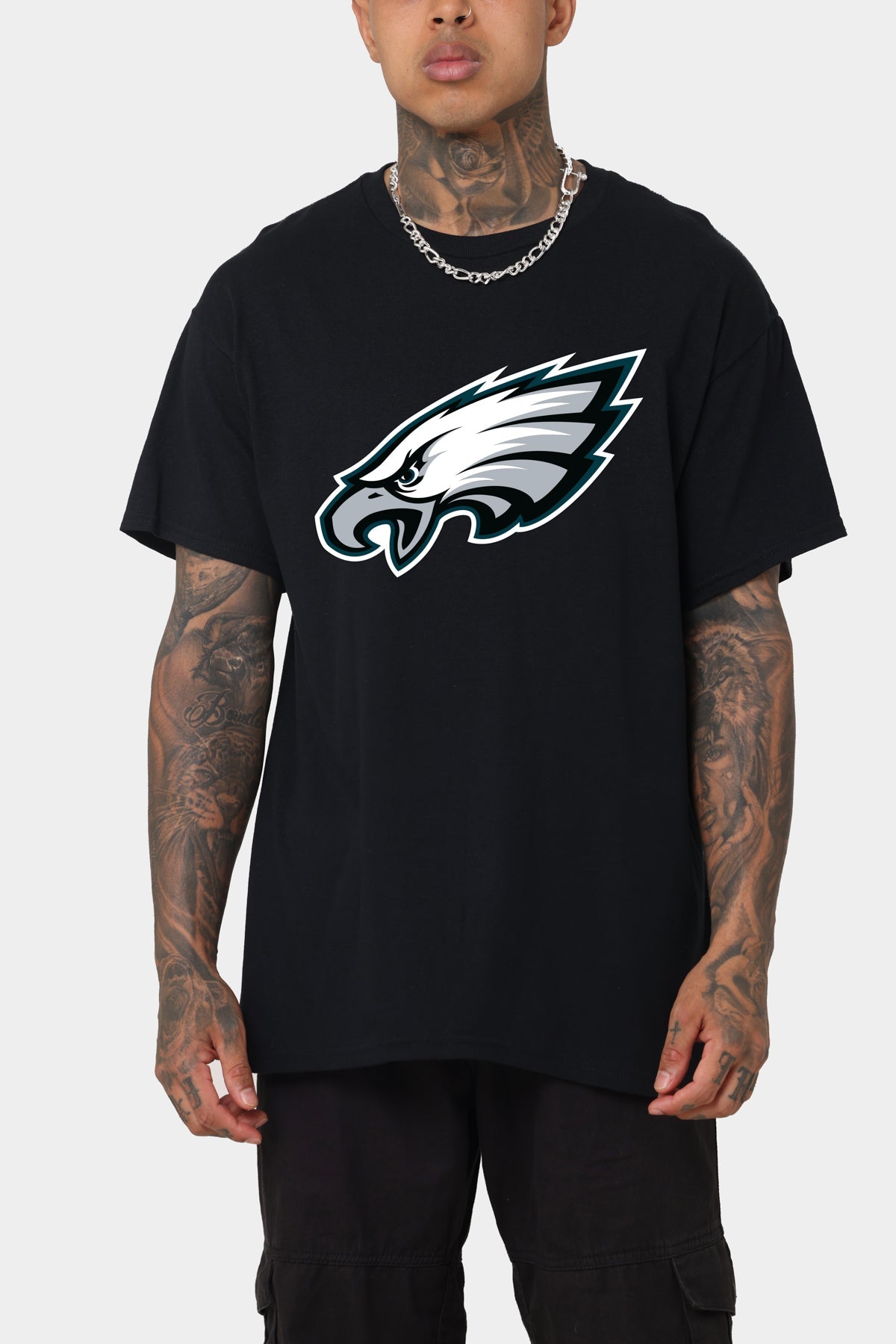 Majestic Athletic Name & Number Tee Eagles Hurt Black