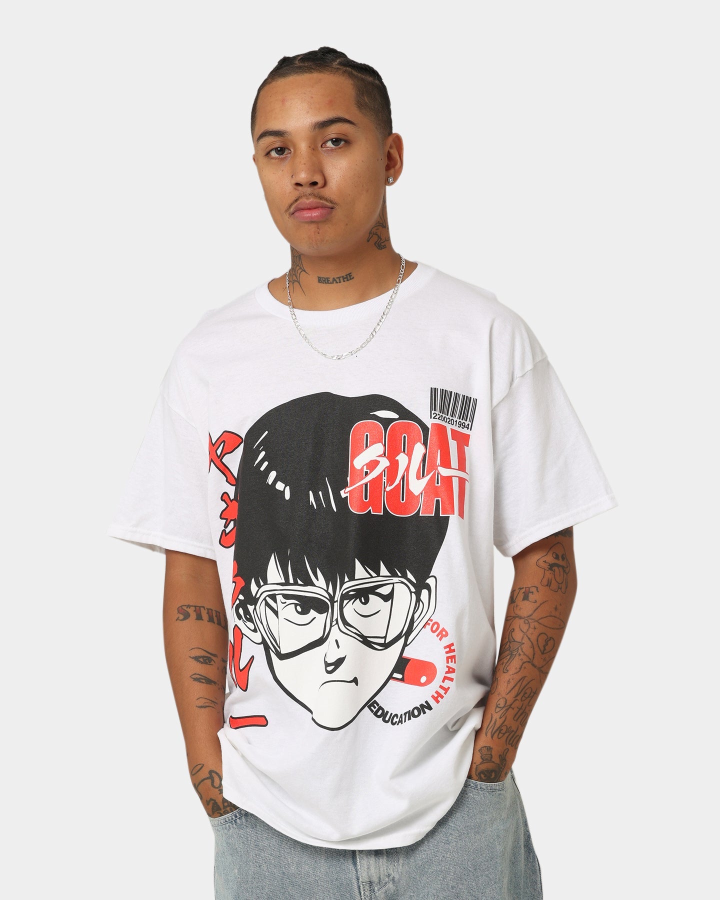 Goat Crew Red Pill T-Shirt White