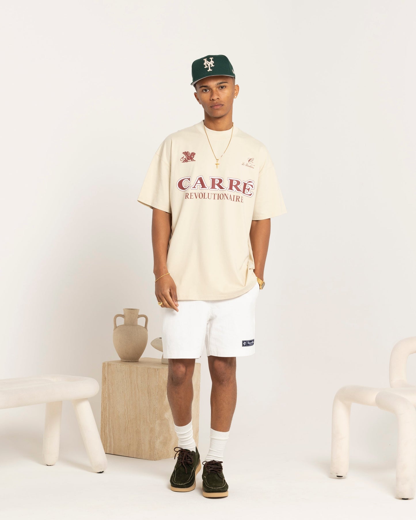 Carre Formula Oversized T-Shirt Off White