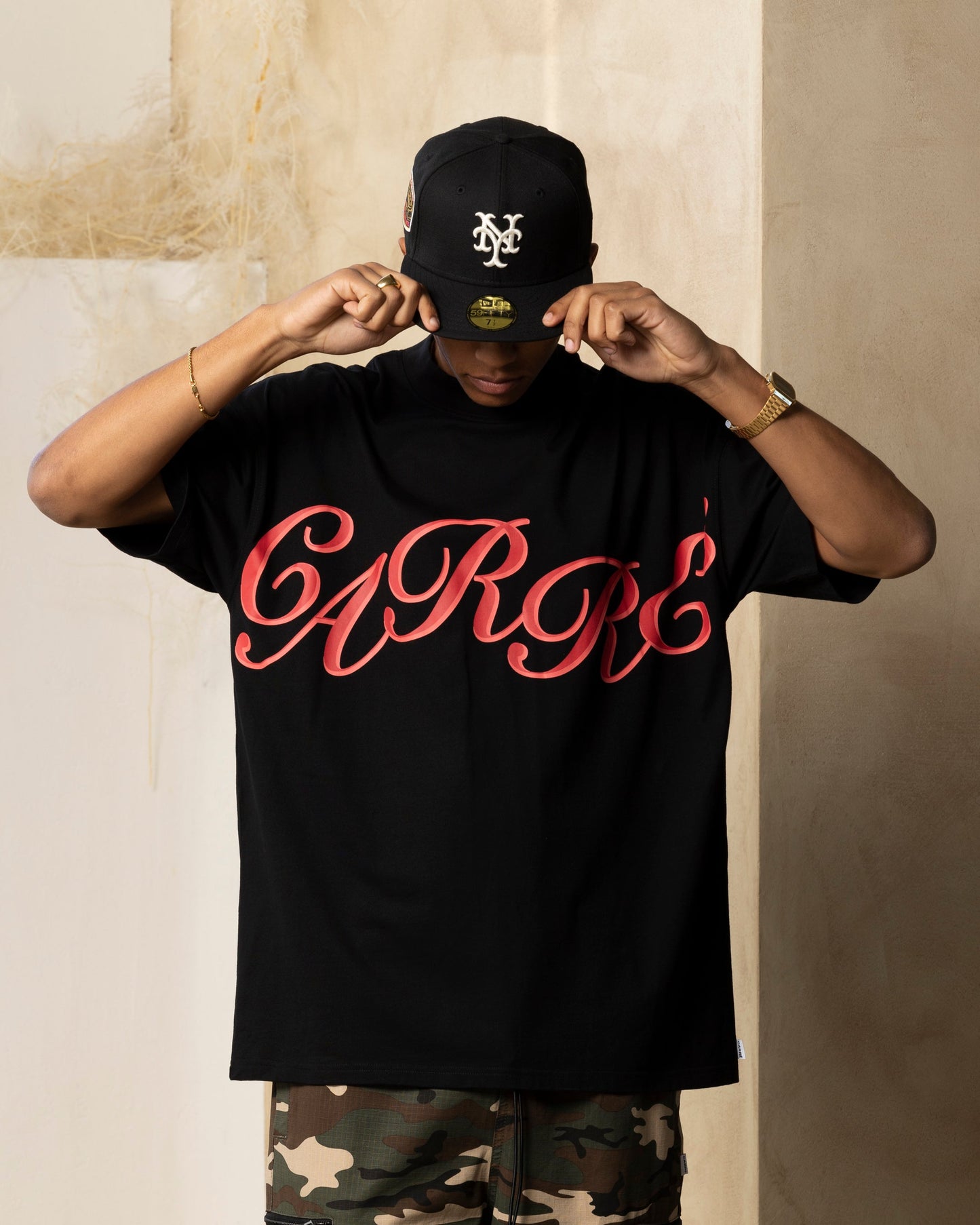 Carre Rolling Oversized T-Shirt Black