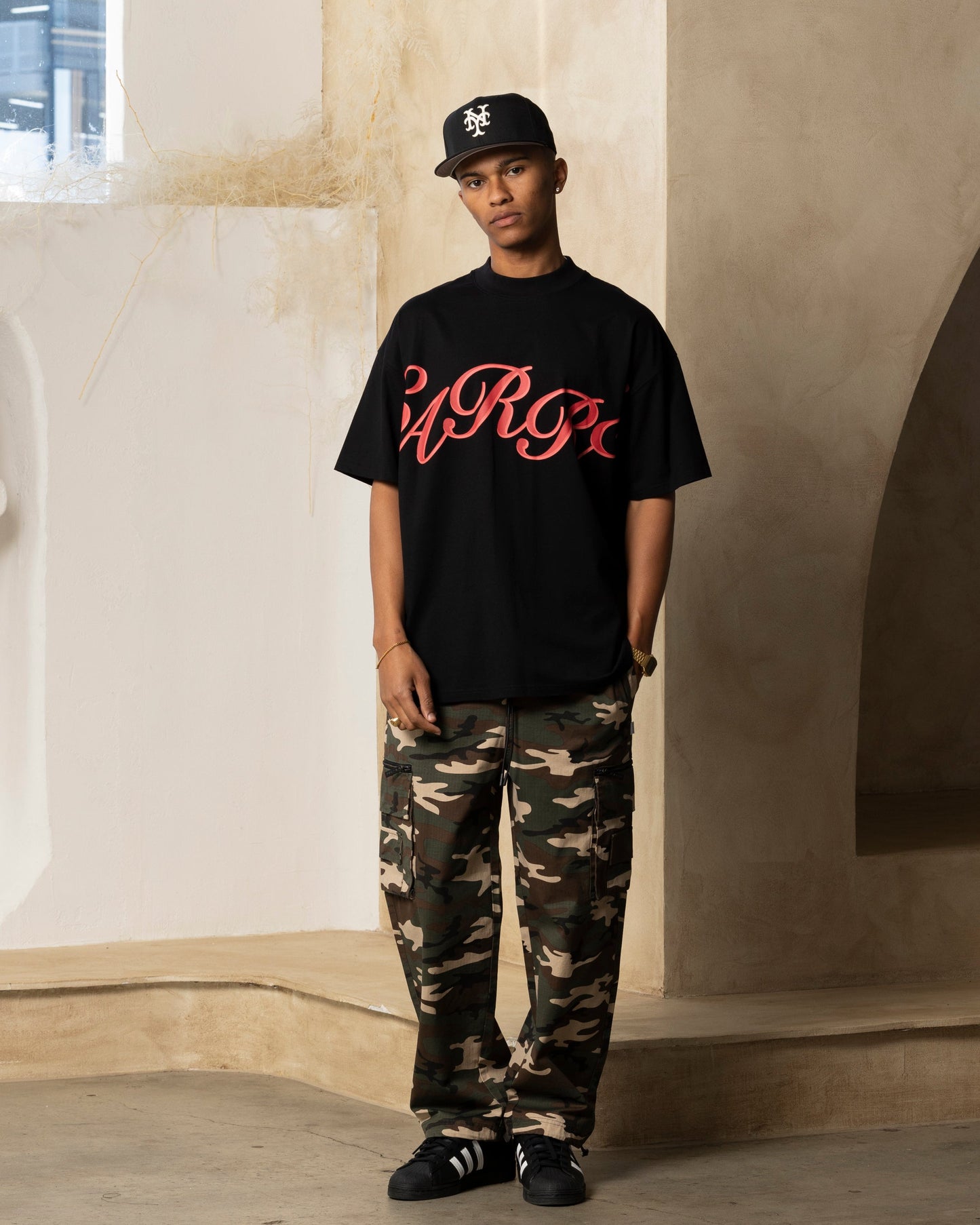 Carre Rolling Oversized T-Shirt Black