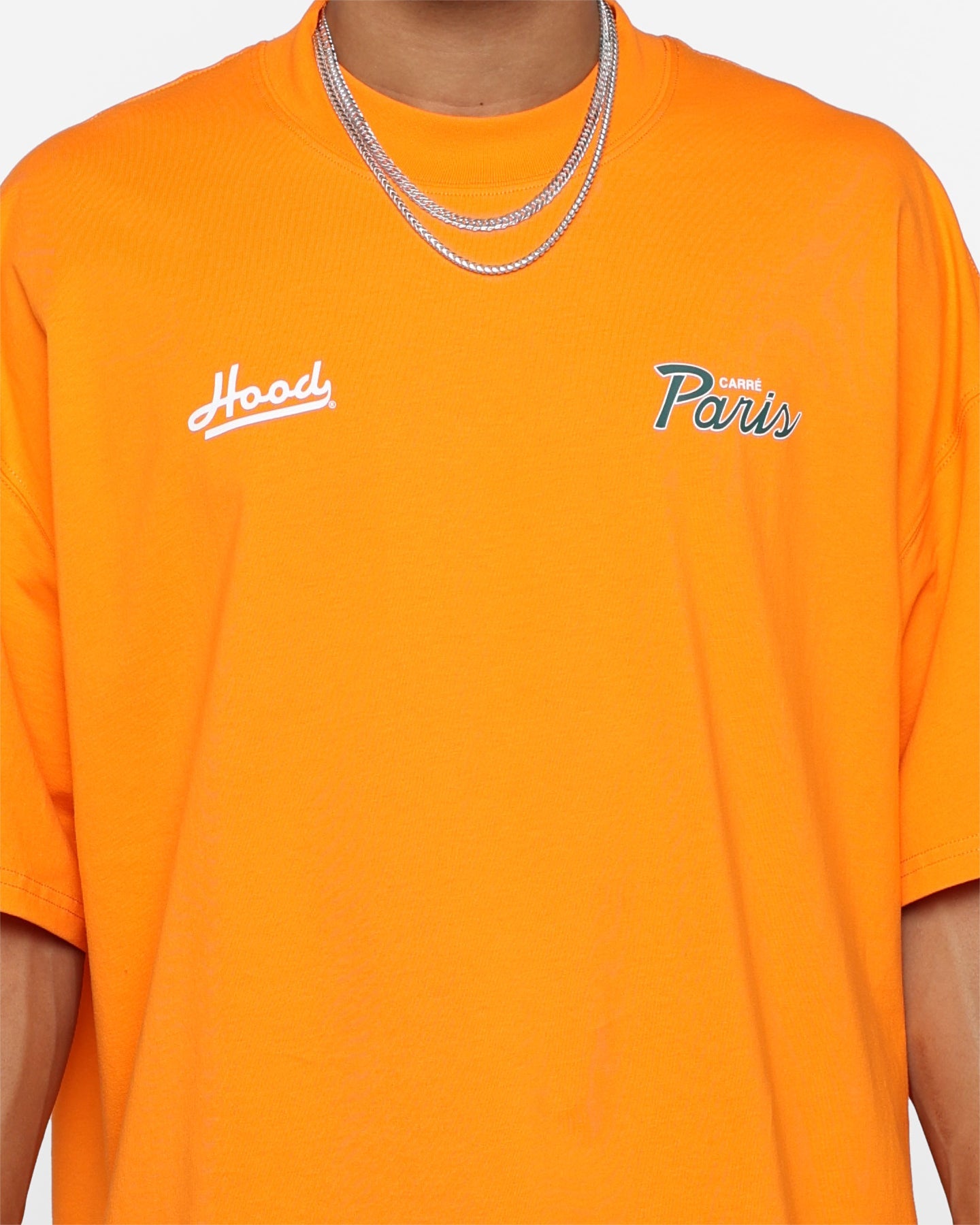 Carre Hood Hat Paris T-Shirt Orange