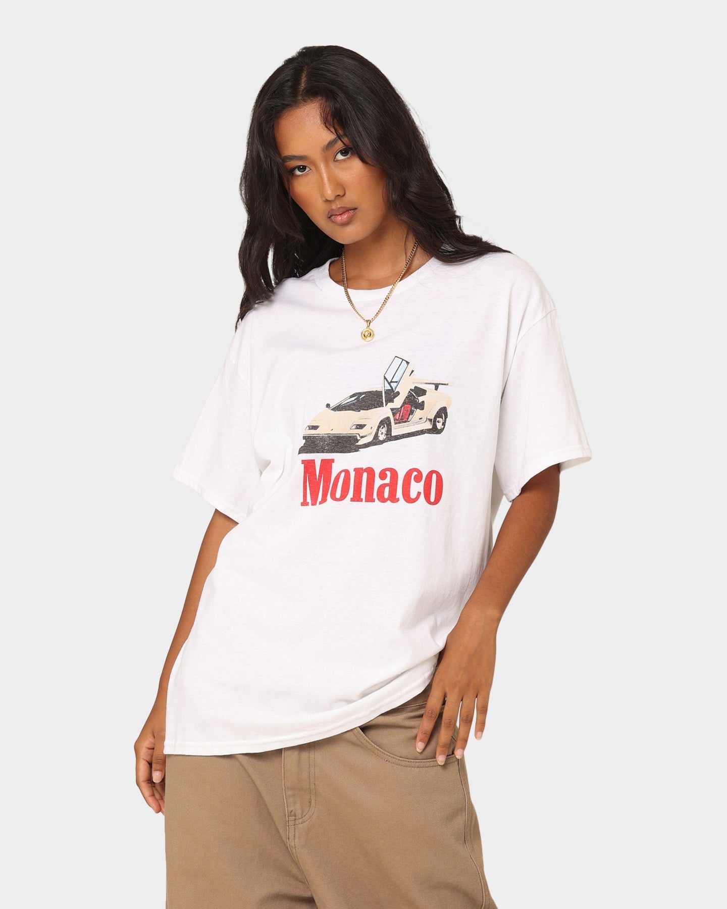 Goat Crew Monaco 1983 T-Shirt White Style001