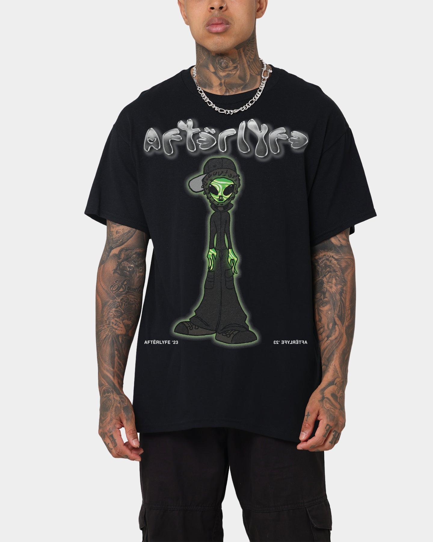Goat Crew Afterlyfe Vintage T-Shirt Washed Black