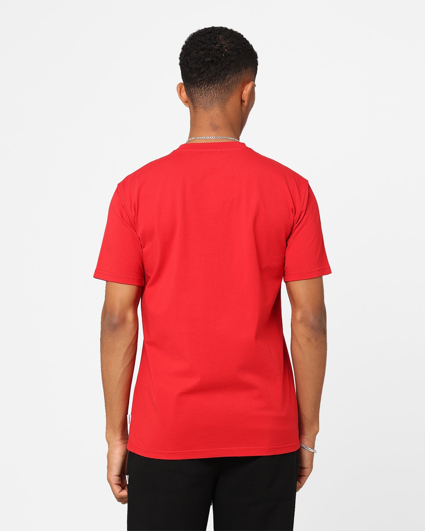 Carre Side Script T-Shirt Red