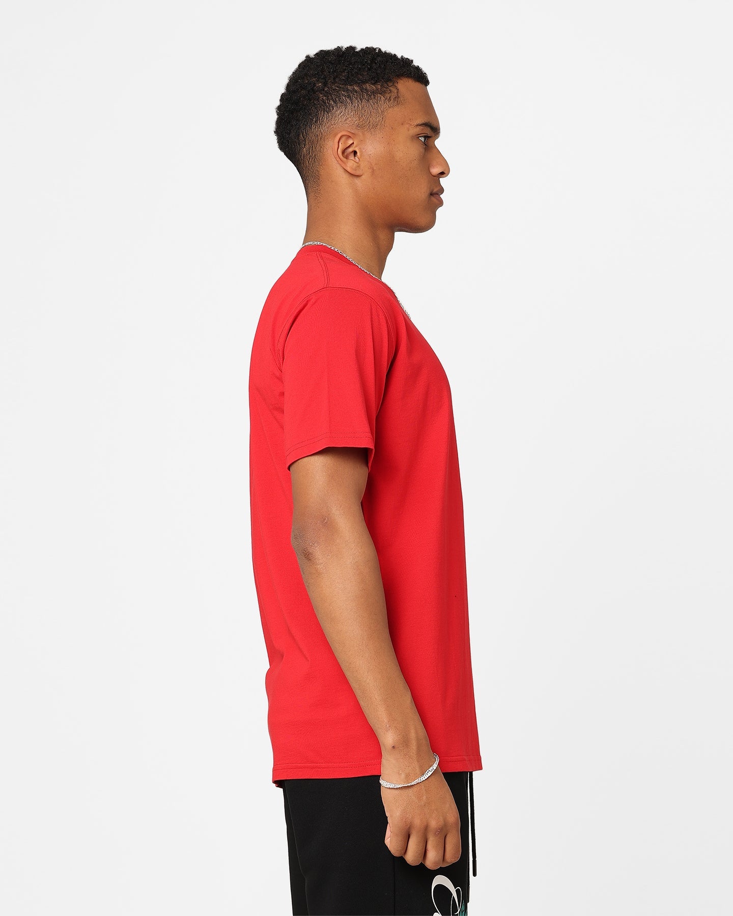 Carre Side Script T-Shirt Red