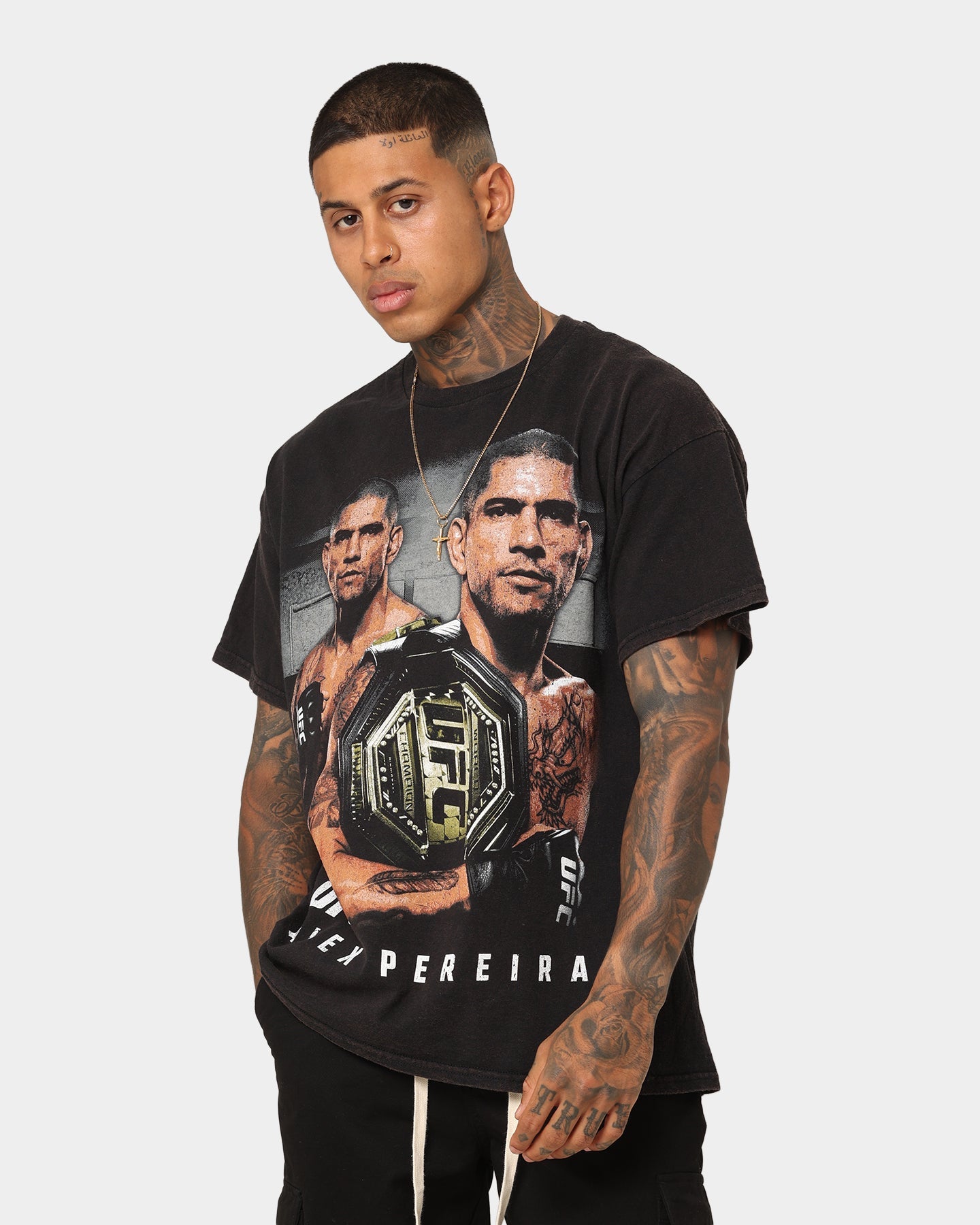 Goat Crew X UFC Alex Pereira Vintage T-Shirt Black Wash