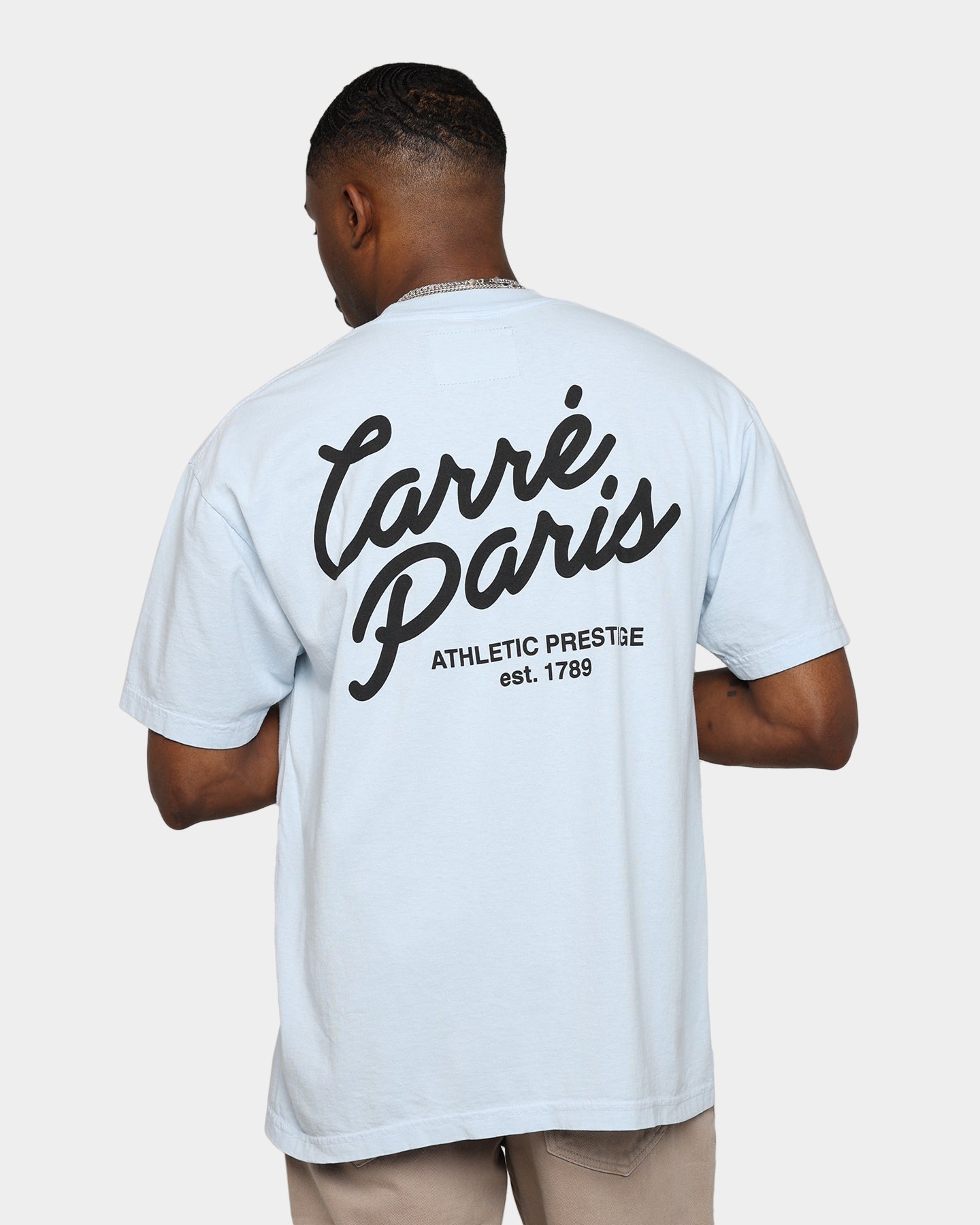Carr√© Script T-Shirt Light Blue