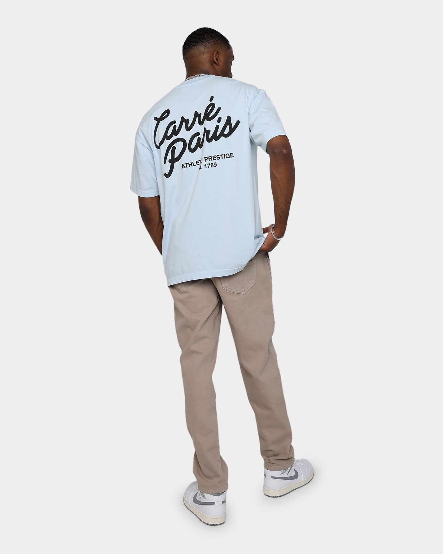 Carr√© Script T-Shirt Light Blue