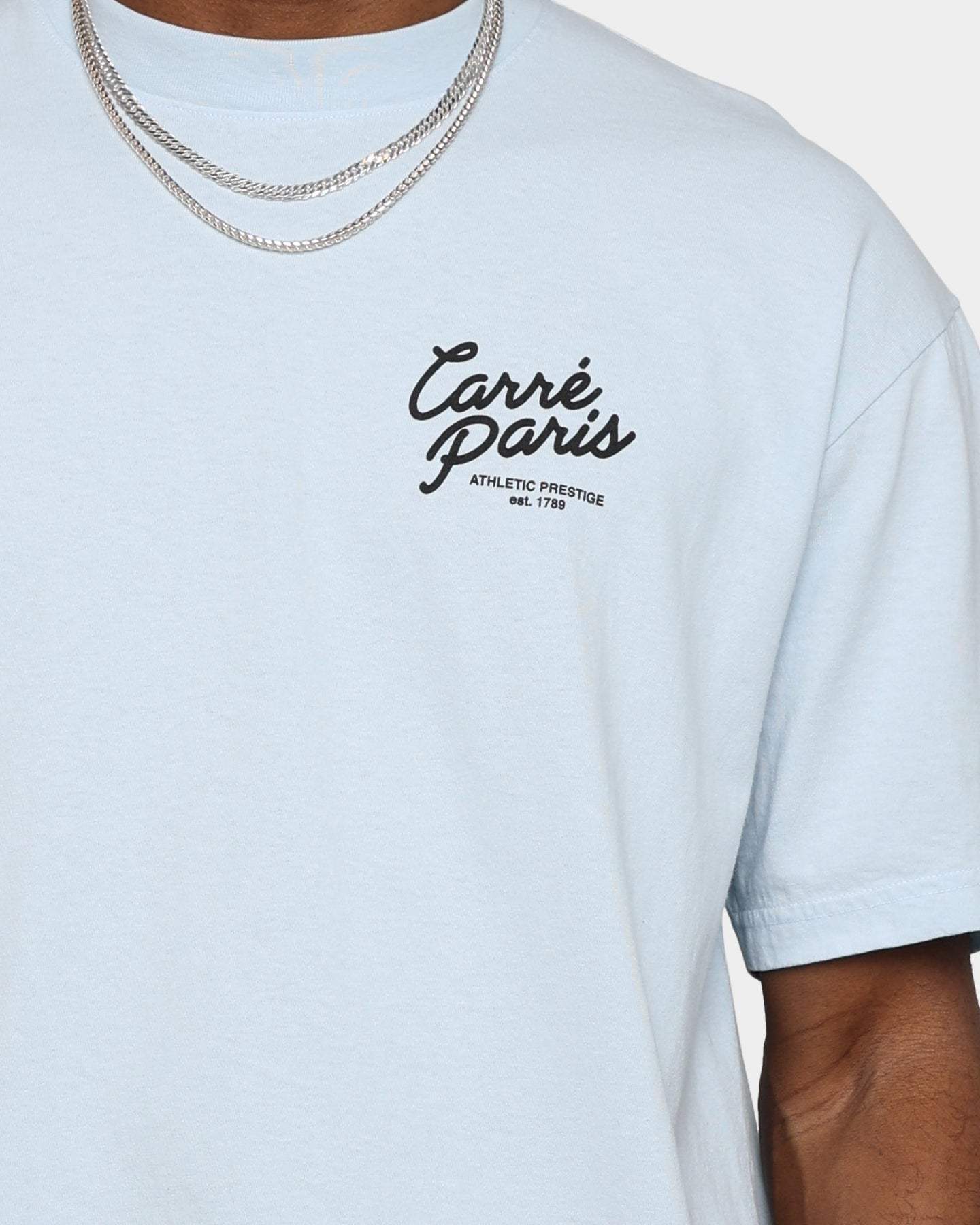 Carr√© Script T-Shirt Light Blue