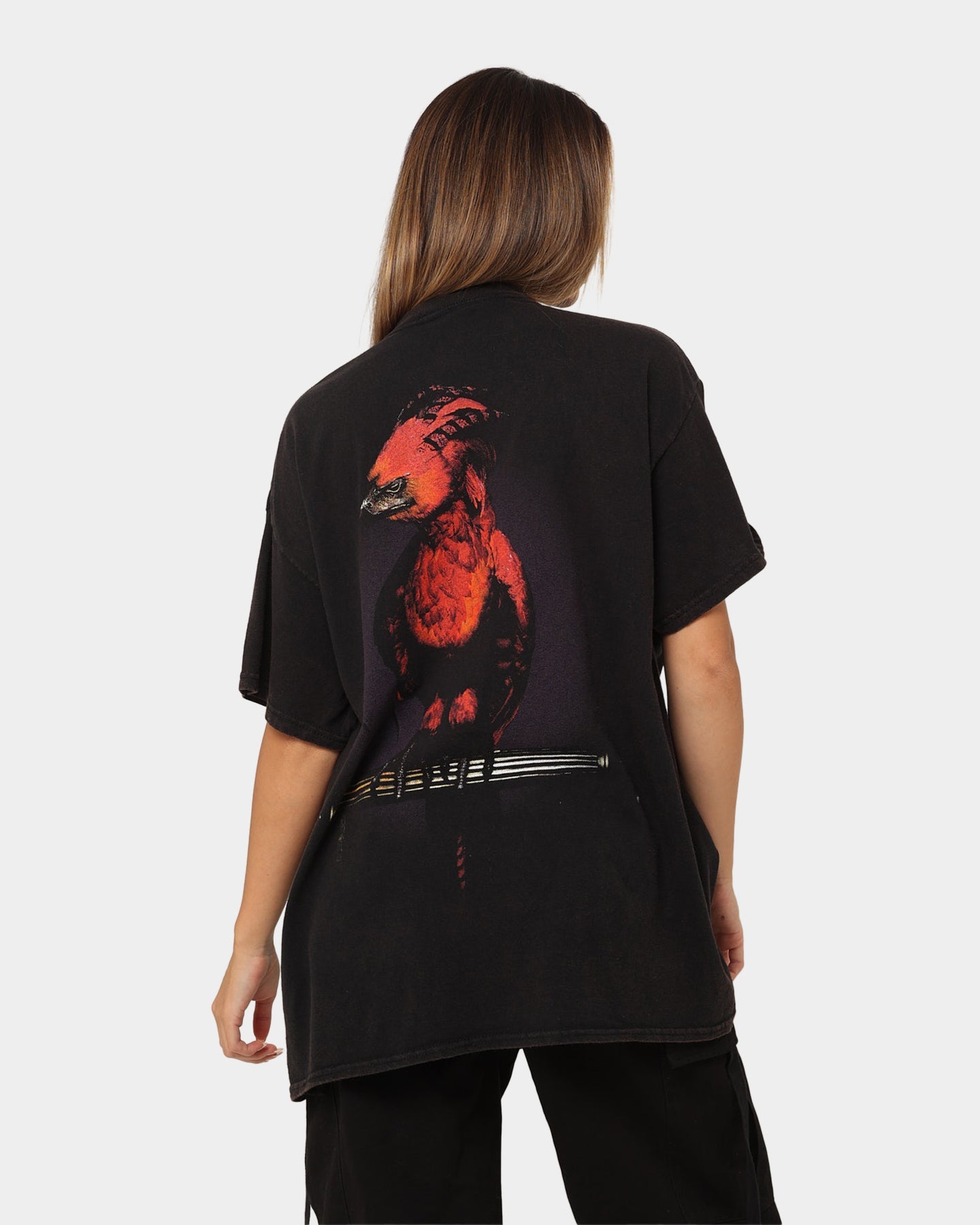 American Thrift X Harry Potter Dumbledore Vintage T-Shirt Black Wash Style001