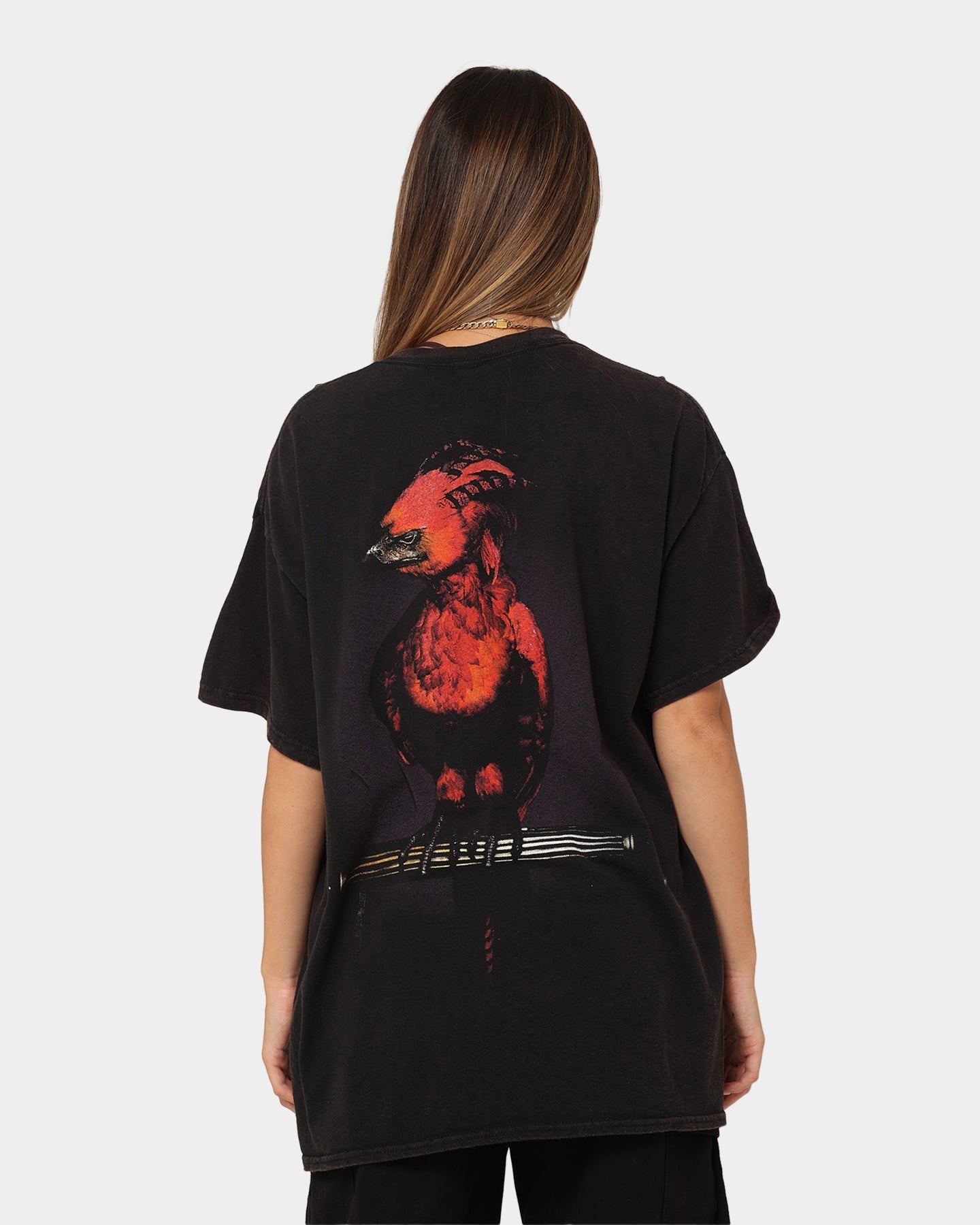 American Thrift X Harry Potter Dumbledore Vintage T-Shirt Black Wash Style001