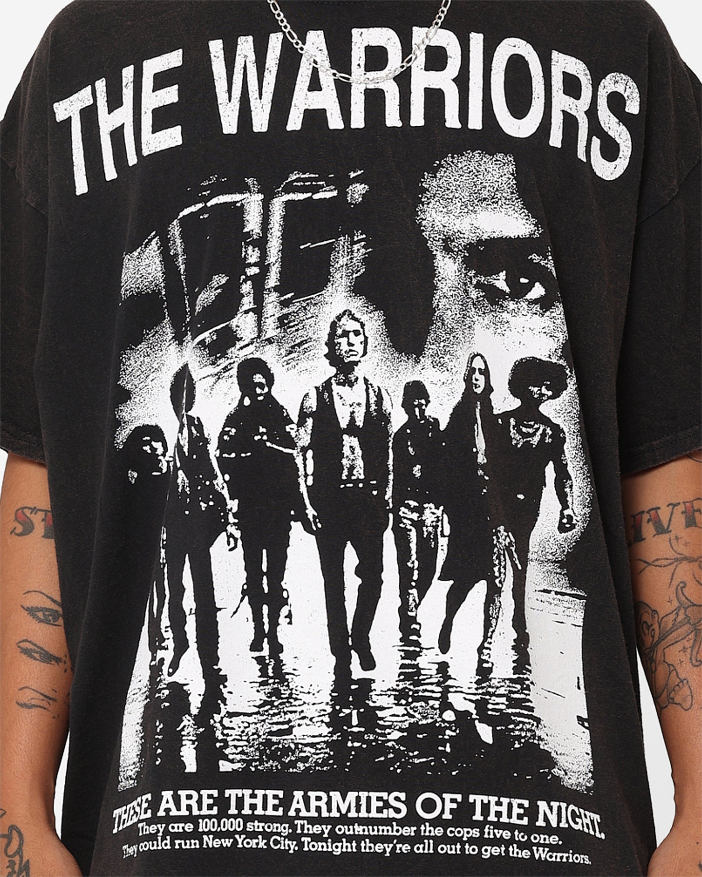 American Thrift X The Warriors Warriors Night T-Shirt Black Wash