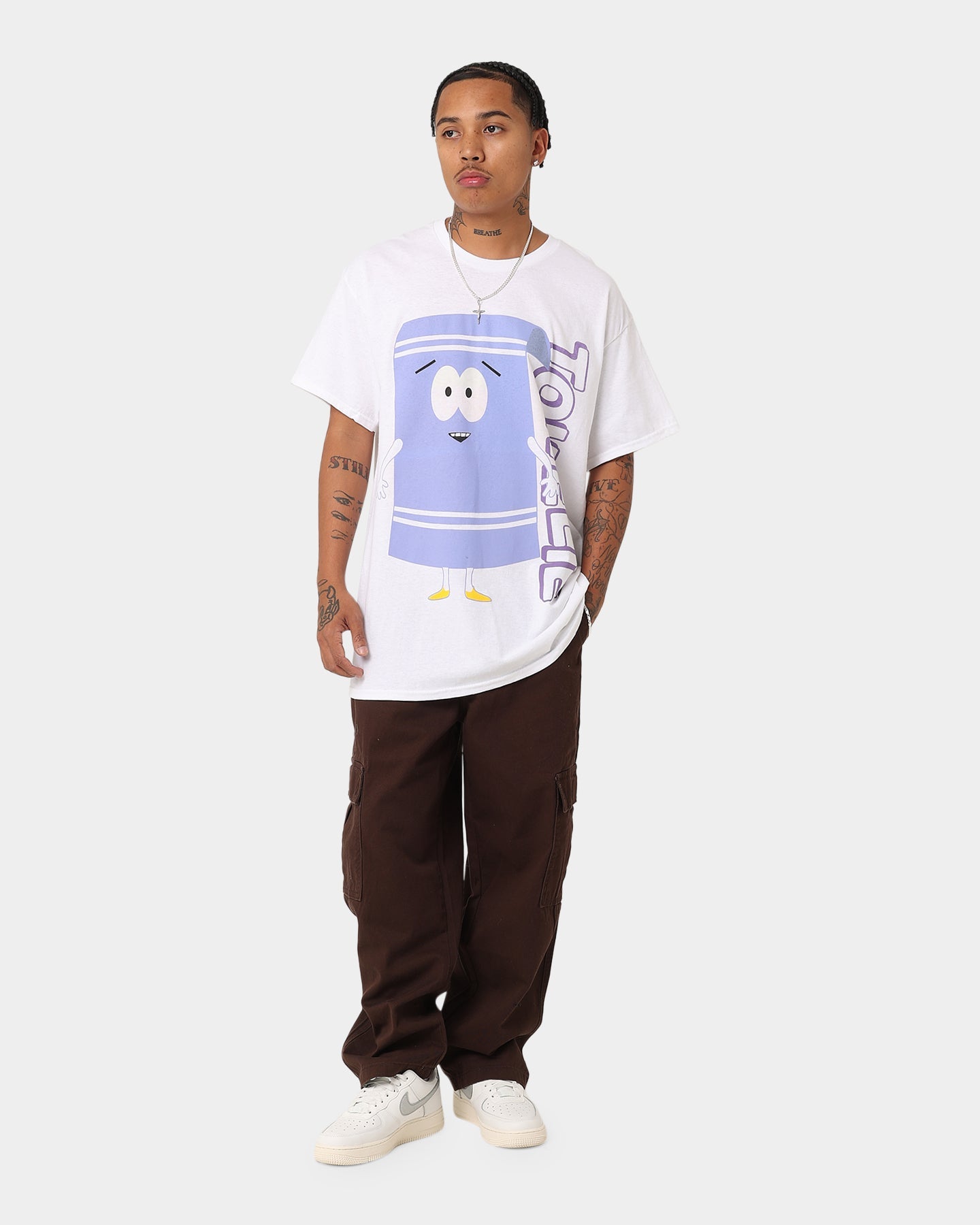 Goat Crew X South Park 420 UV Towelie T-Shirt White