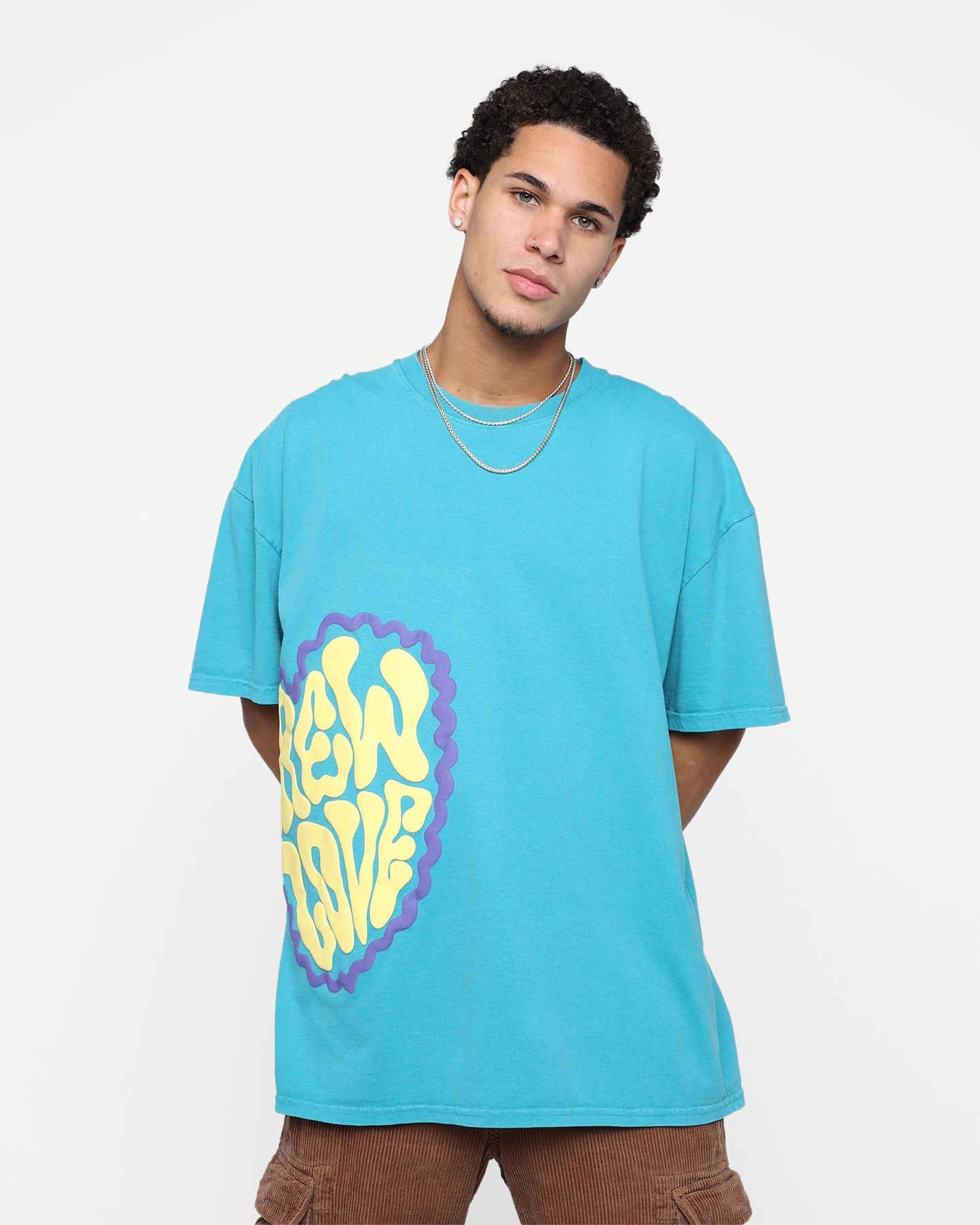 Goat Crew Crew Love T-Shirt Aqua