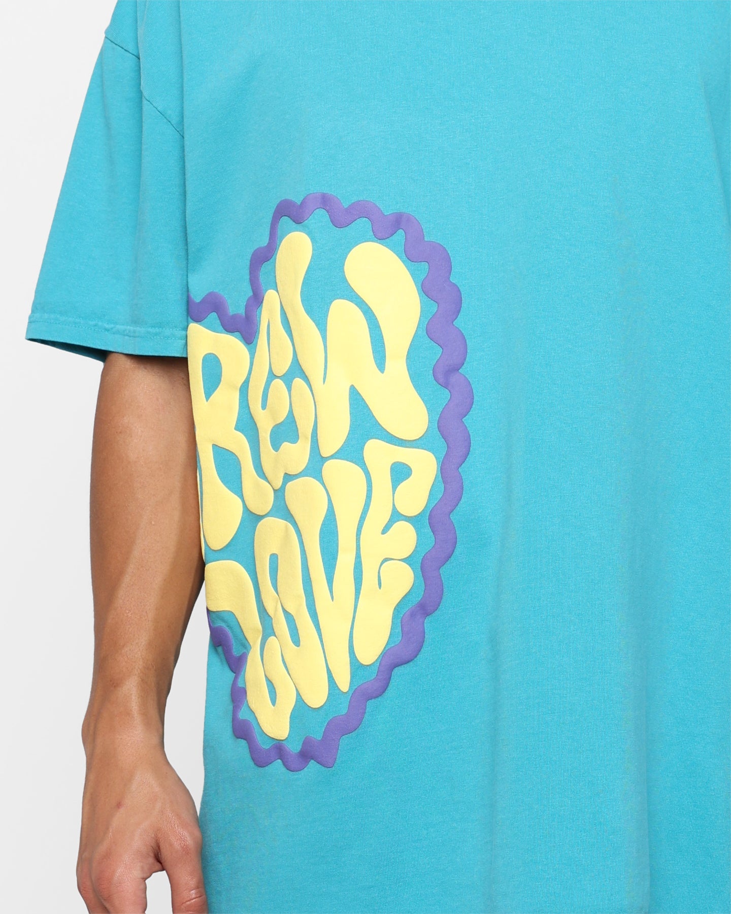 Goat Crew Crew Love T-Shirt Aqua