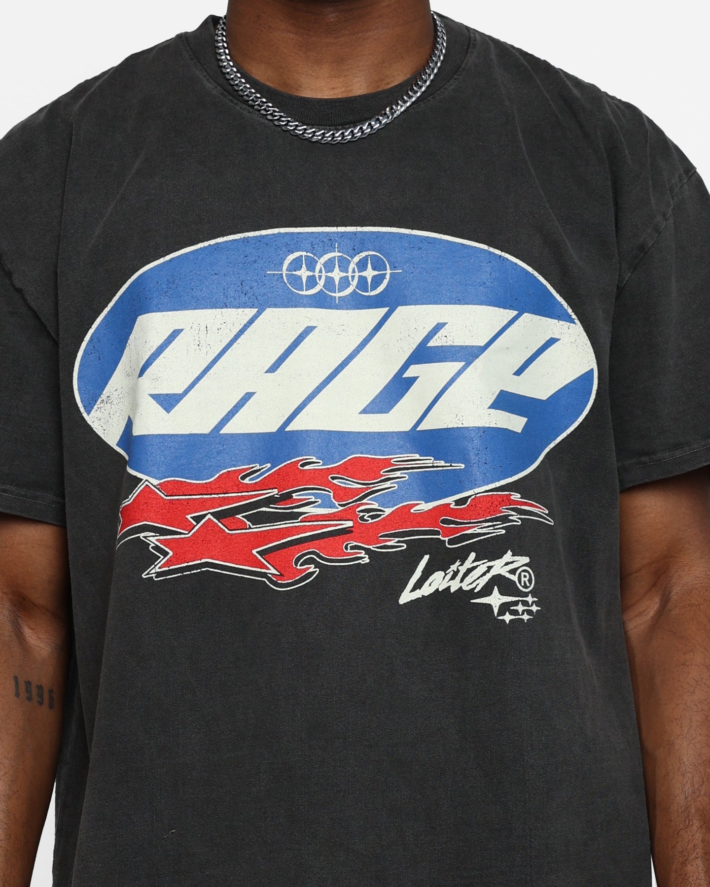 Loiter Rage Racer Vintage T-Shirt Black Wash