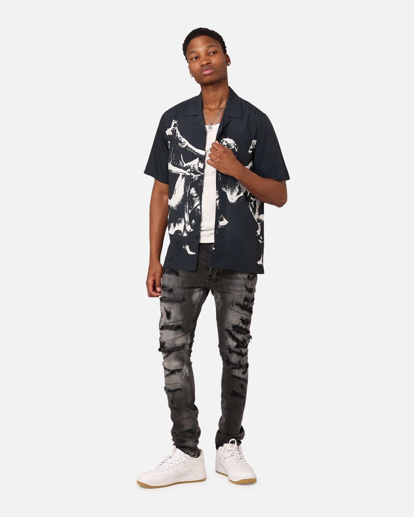 Ksubi Dancers Resort Short Sleeve Shirt Black