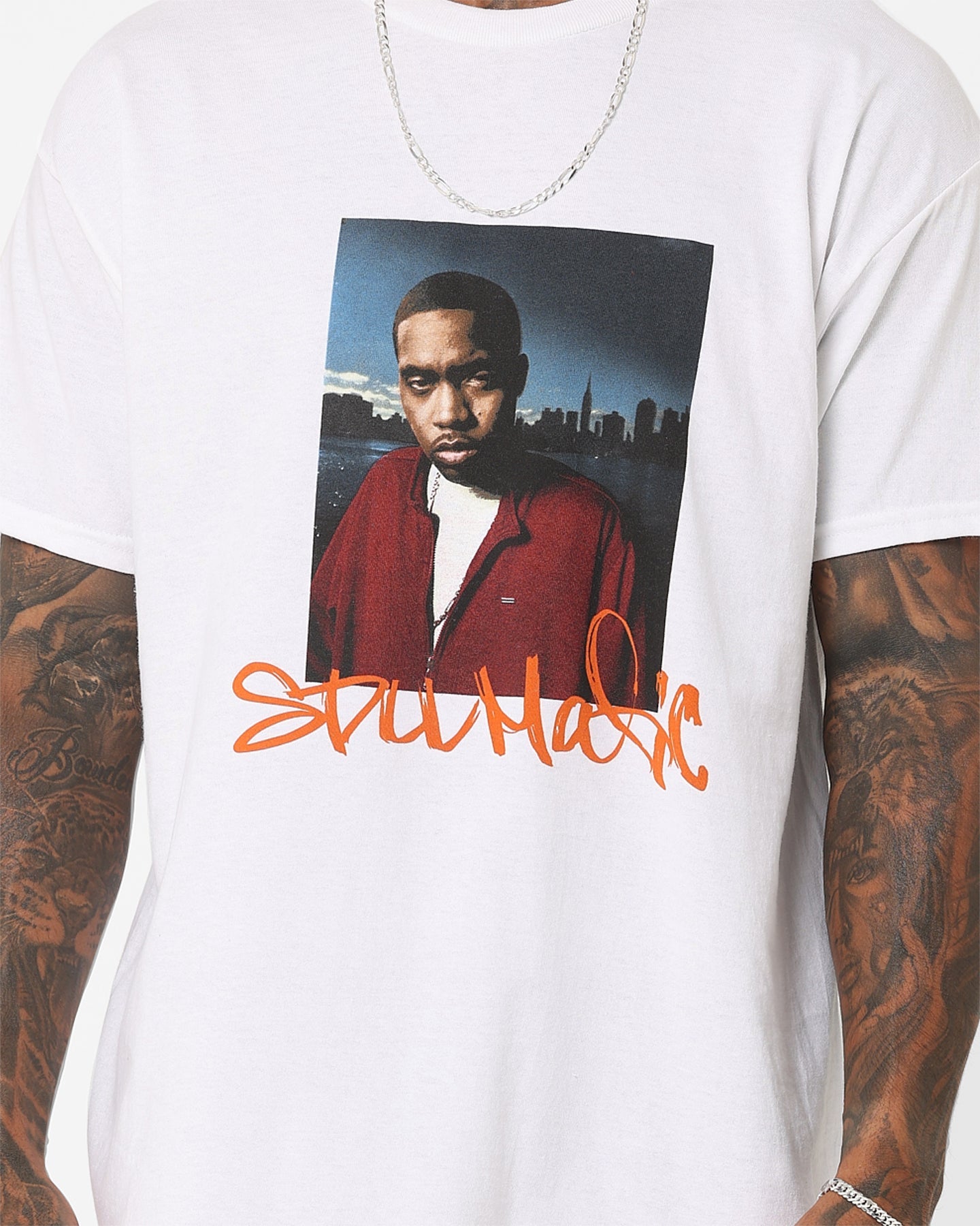 Nas Stillmatic T-Shirt White Style002