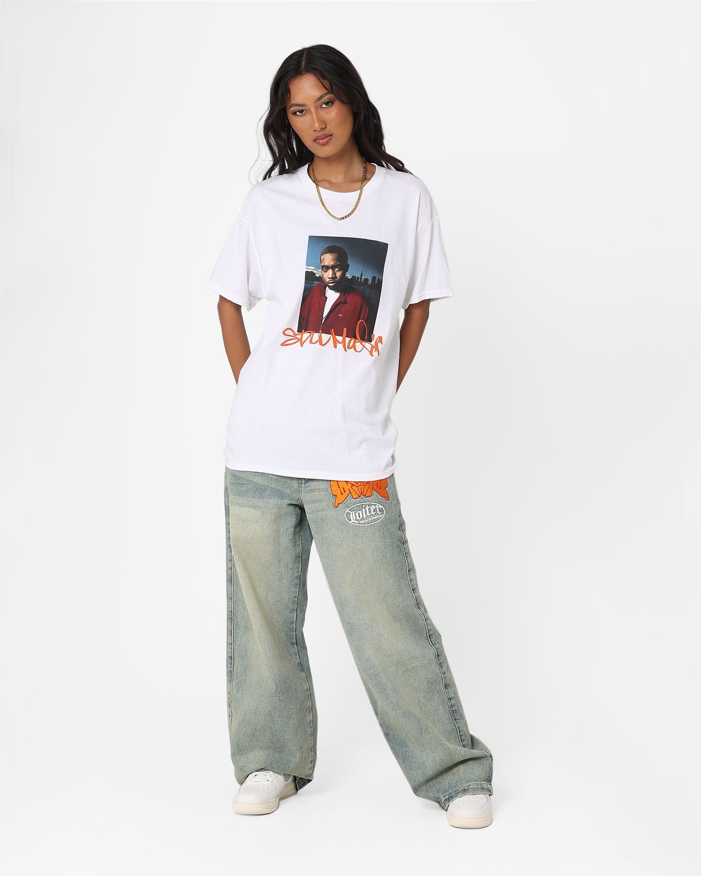 Nas Stillmatic T-Shirt White Style003