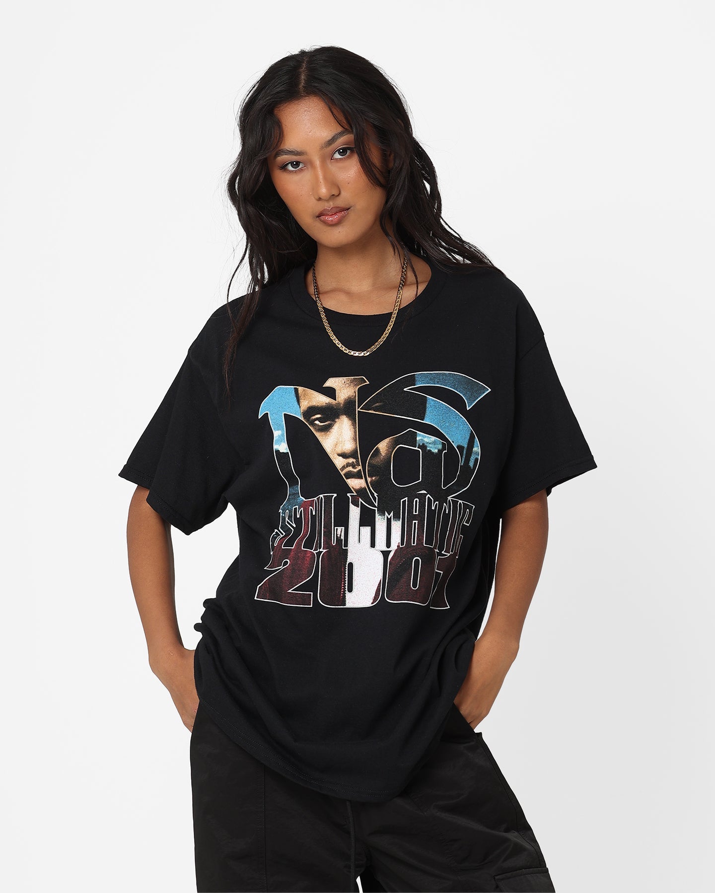 Nas Stillmatic 2001 T-Shirt Black Style001