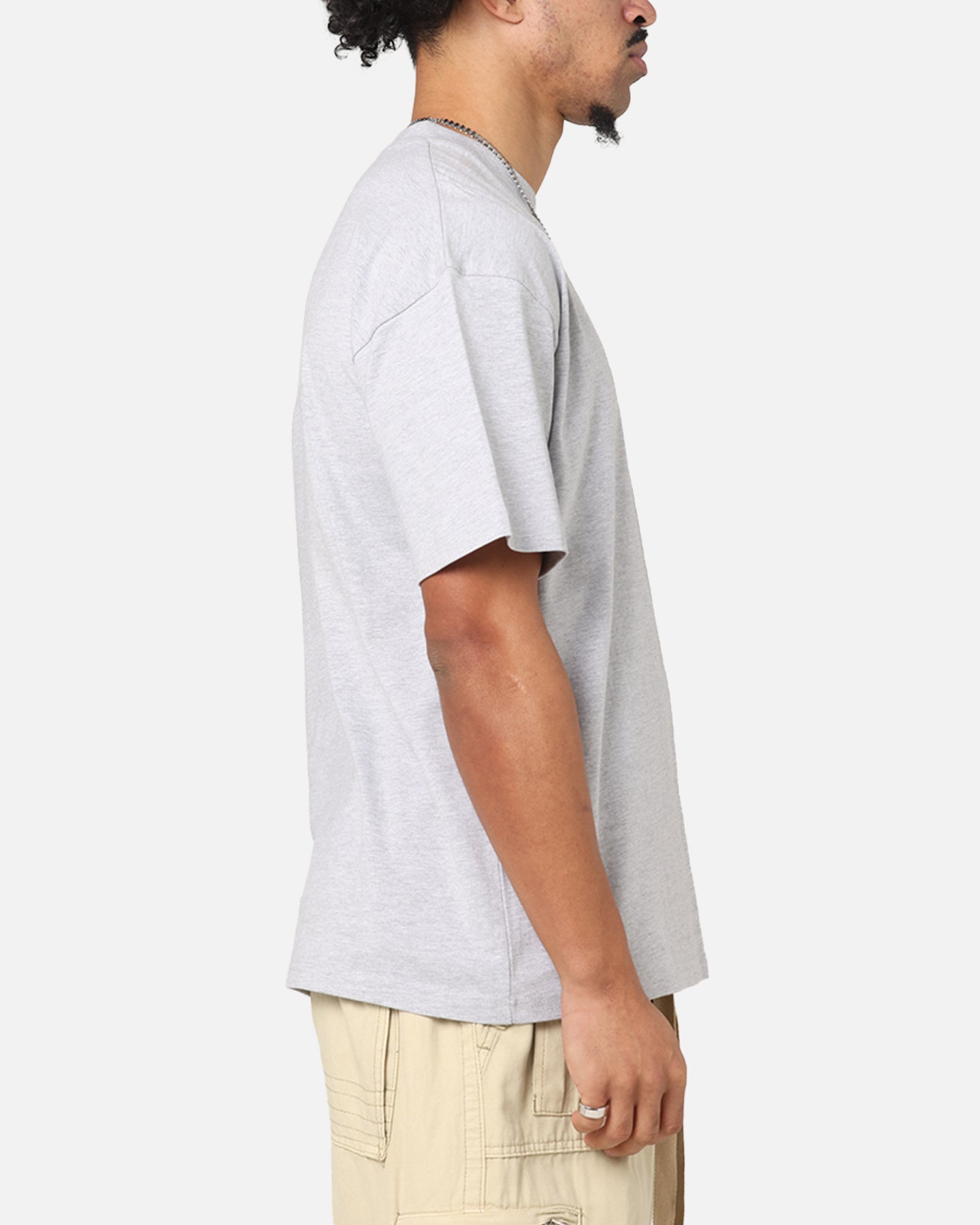 Culture Kings Standard Drop Shoulder T-Shirt Grey Marle