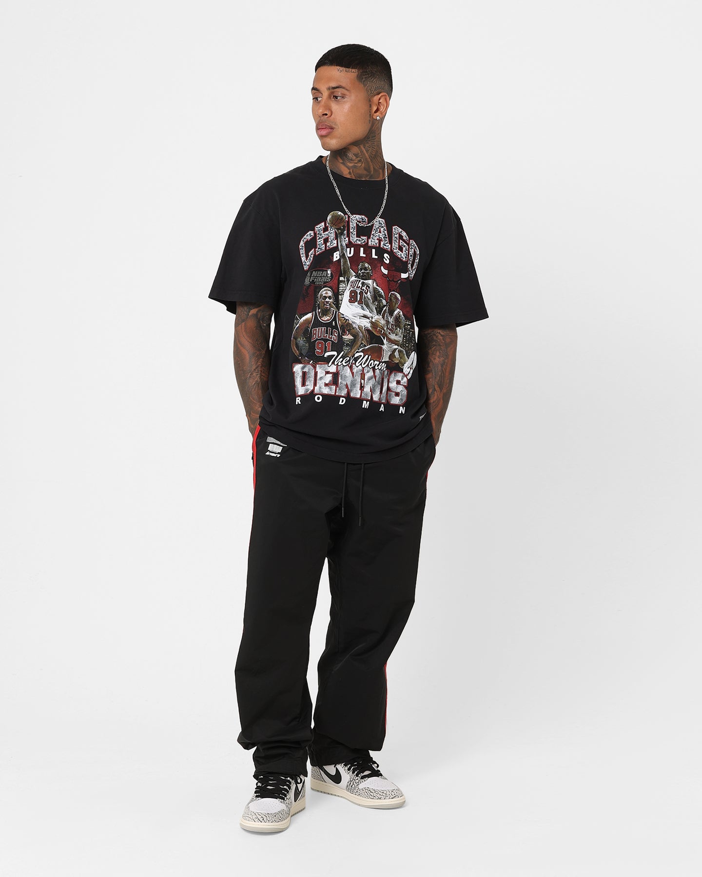 Mitchell & Ness Chicago Bulls Dennis Rodman Bling T-Shirt Black