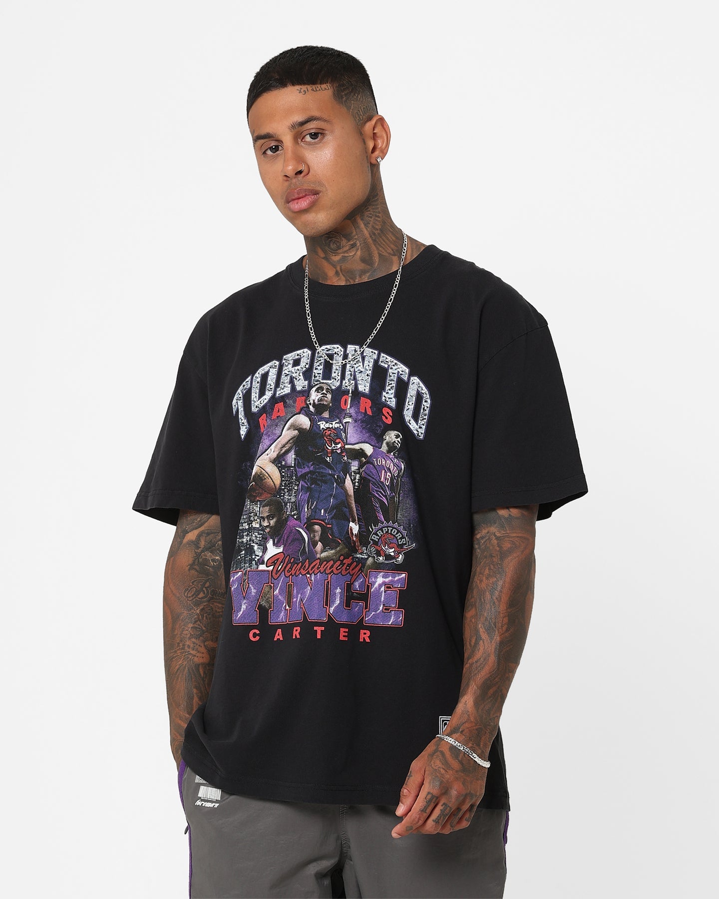 Mitchell & Ness Toronto Raptors Vince Carter Bling T-Shirt Black