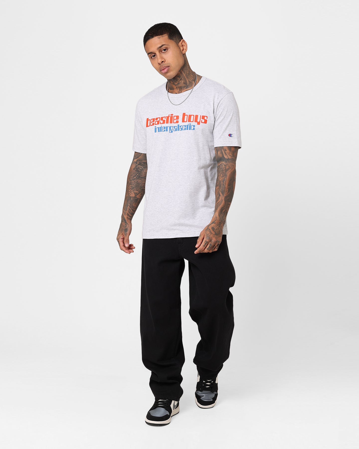 Champion X Beastie Boys Intergalactic T-Shirt Oxford Heather
