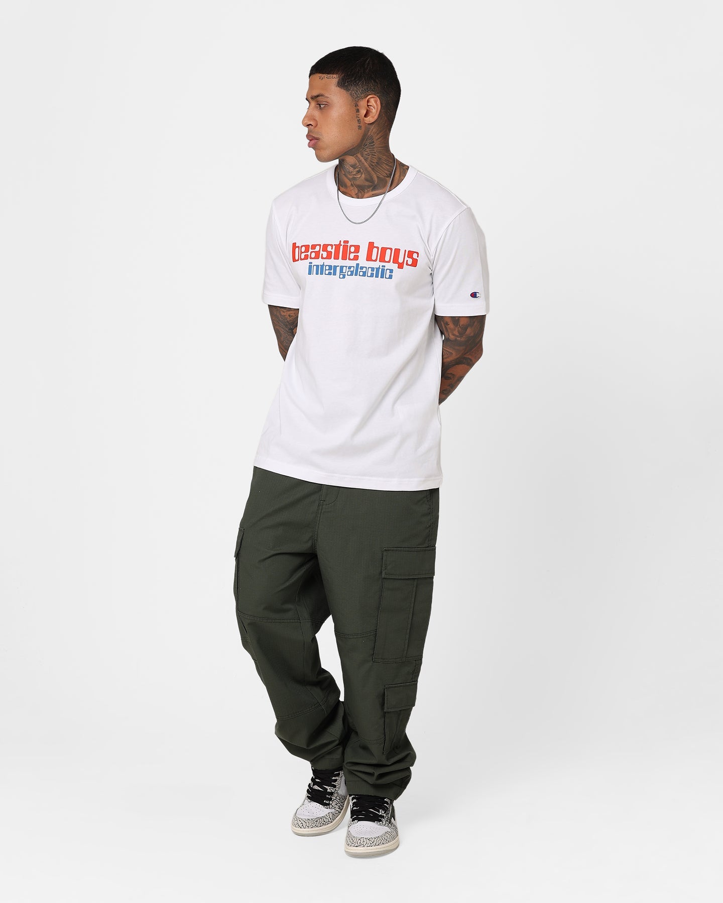 Champion X Beastie Boys Intergalactic T-Shirt White
