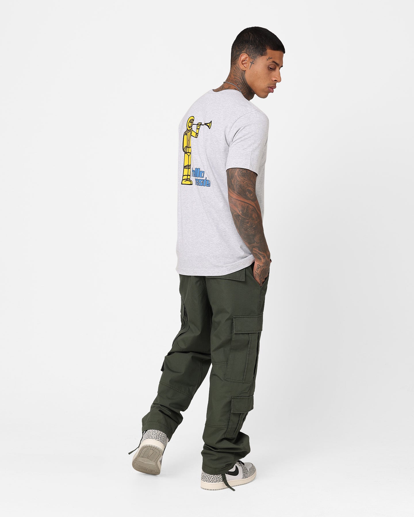 Champion X Beastie Boys Logo Graphic T-Shirt Oxford Heather