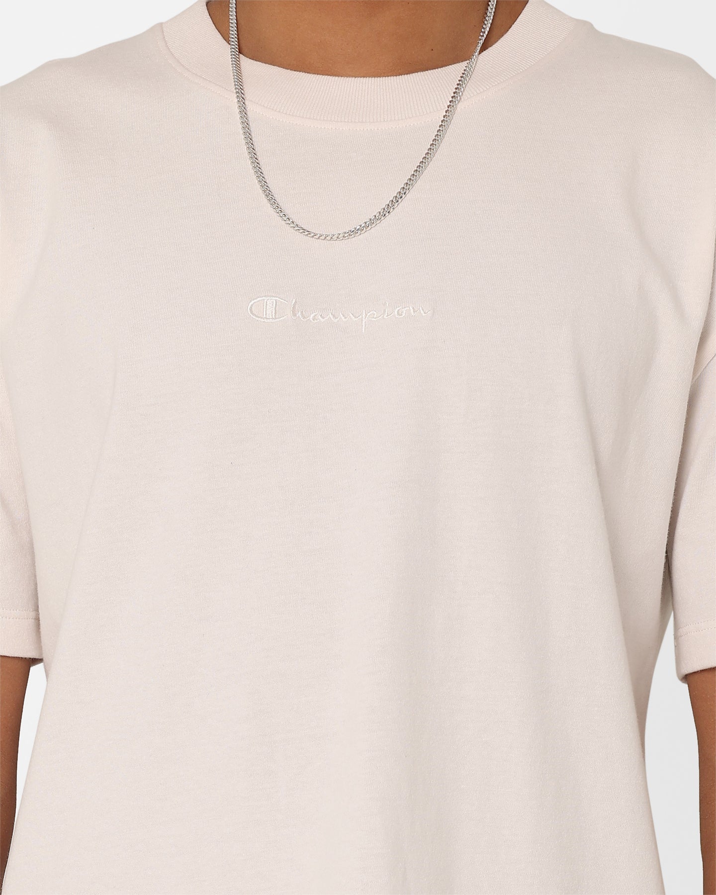 Champion Heritage New Script T-Shirt Milkcap