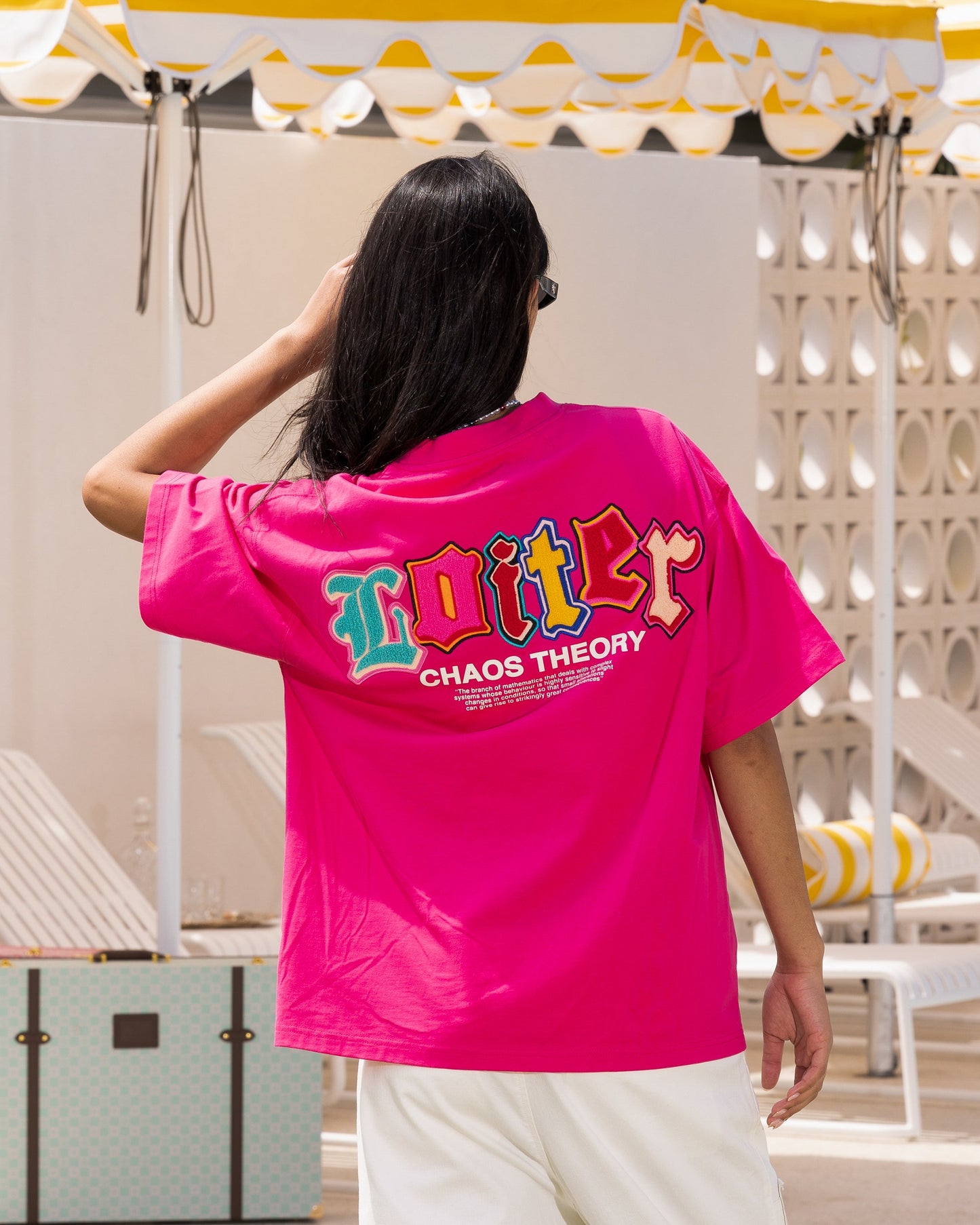 Loiter Chaos Theory T-Shirt Hot Pink Style001