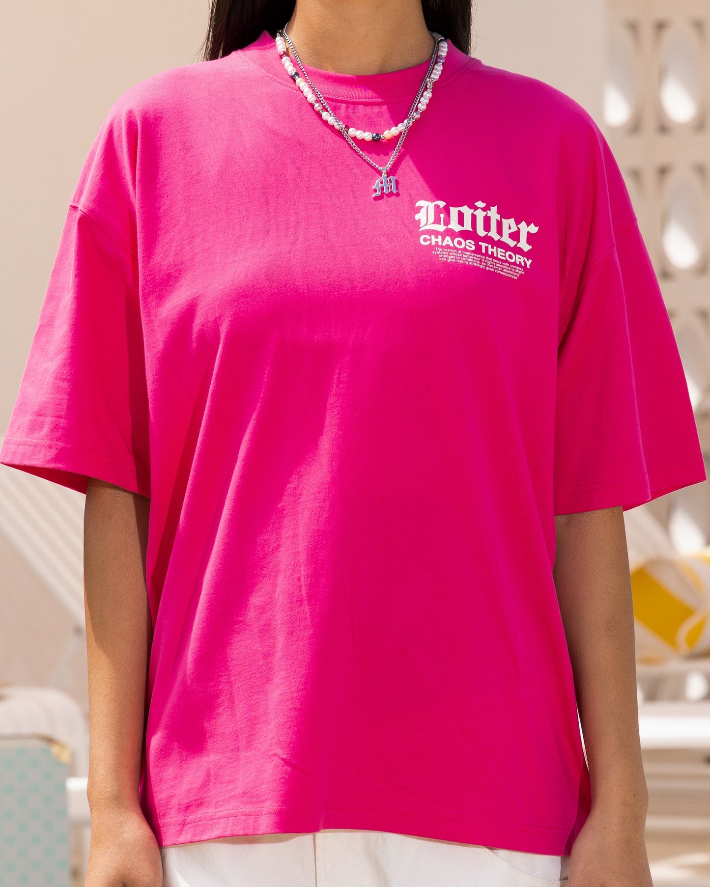 Loiter Chaos Theory T-Shirt Hot Pink Style001