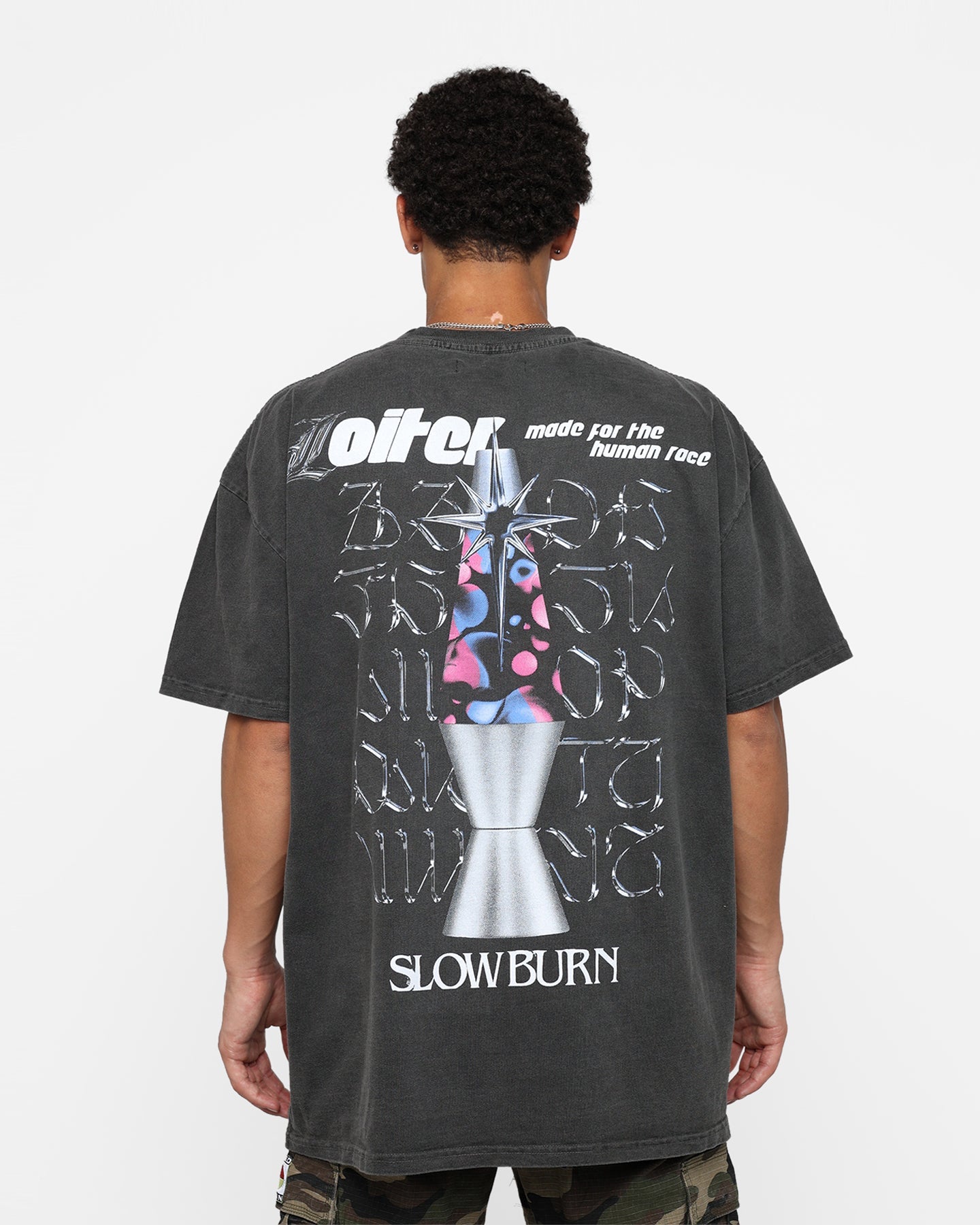 Loiter Slow Burn T-Shirt Vintage Black
