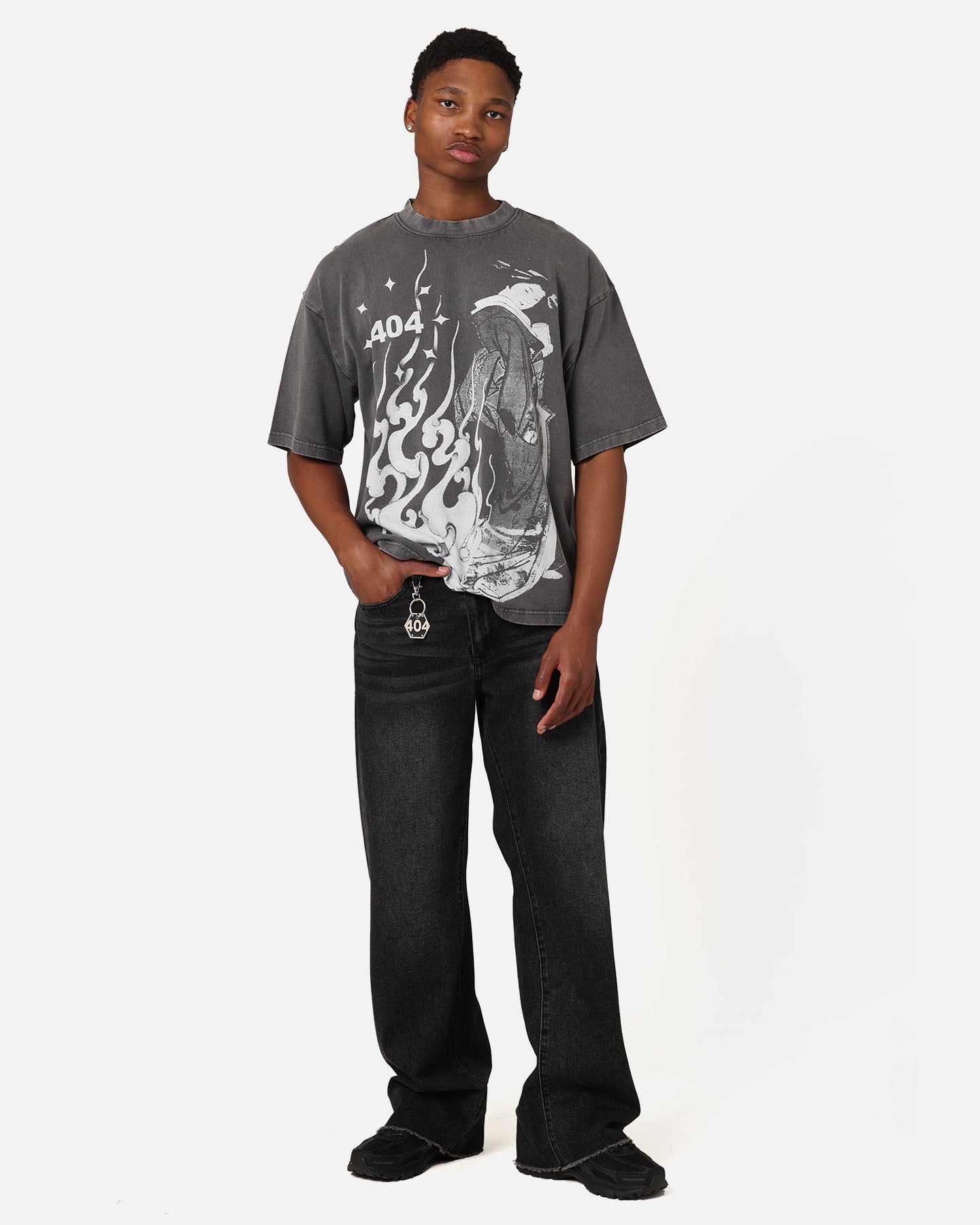 404 Geisha T-Shirt Charcoal