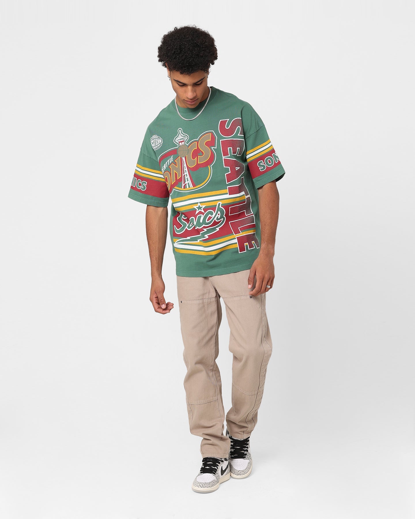 Mitchell & Ness Seattle SuperSonics Cross Over T-Shirt Green