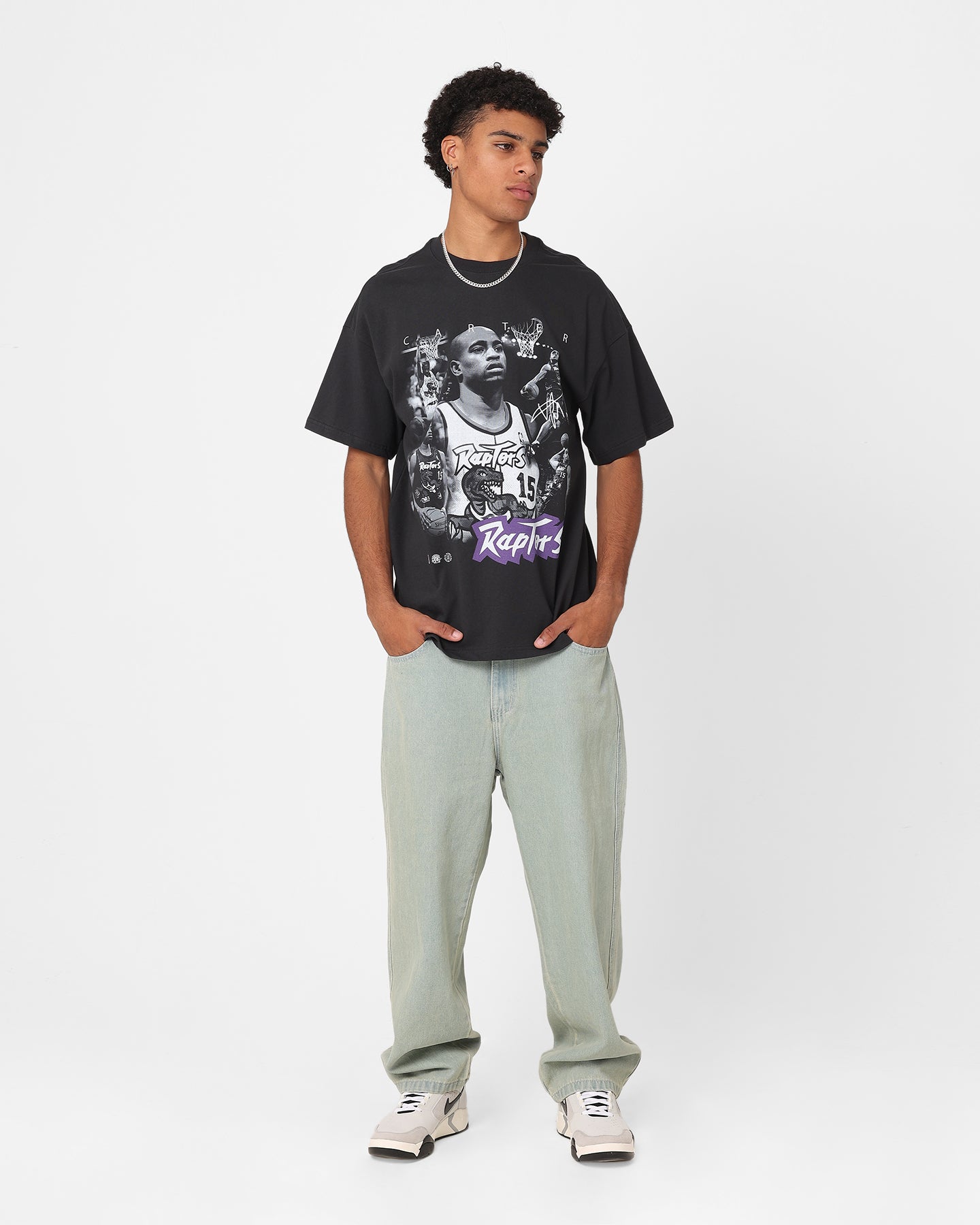 Mitchell & Ness Toronto Raptors Vince Carter Player Photo T-Shirt Faded Black