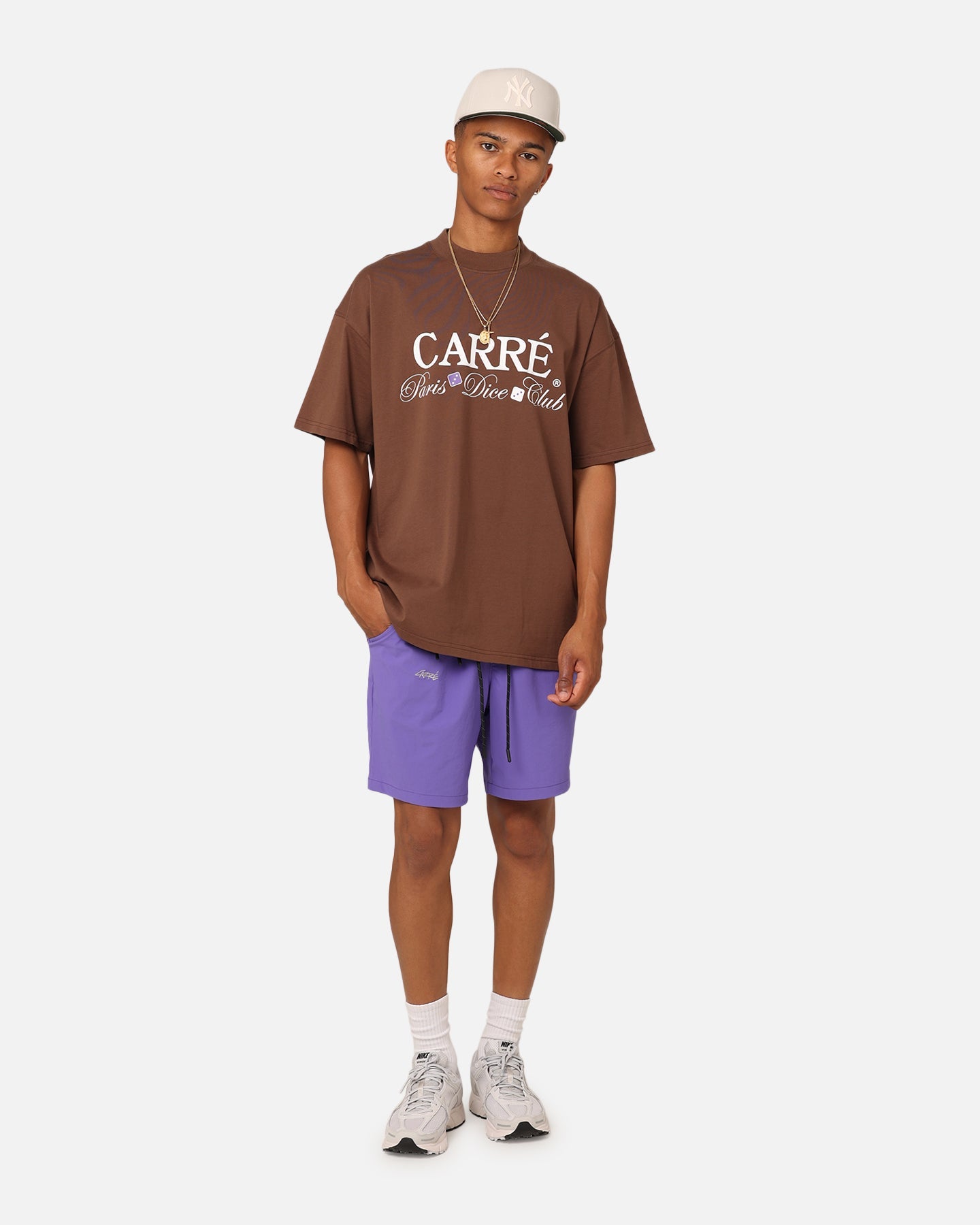 Carre Shooters Oversized T-Shirt Dark Brown