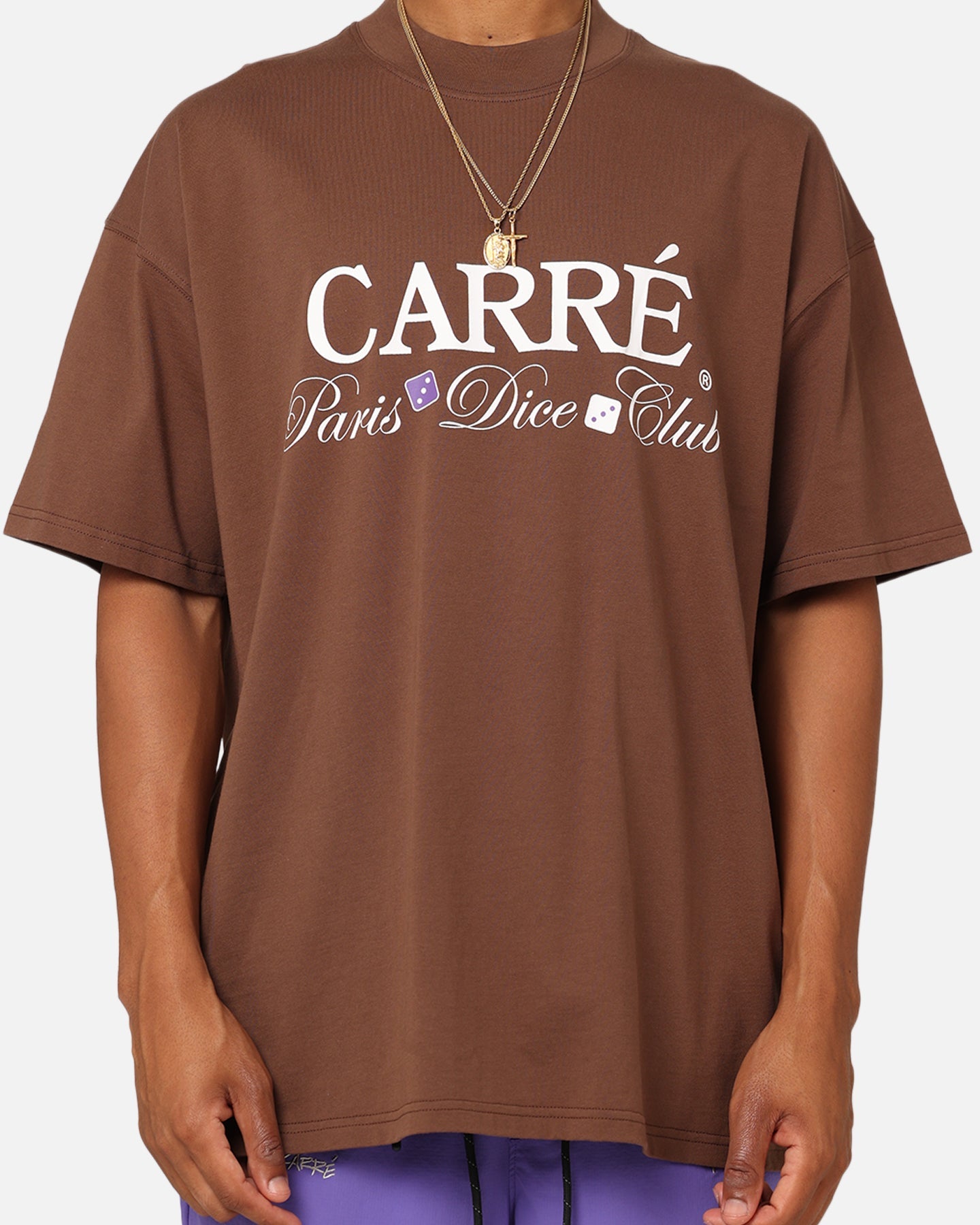 Carre Shooters Oversized T-Shirt Dark Brown